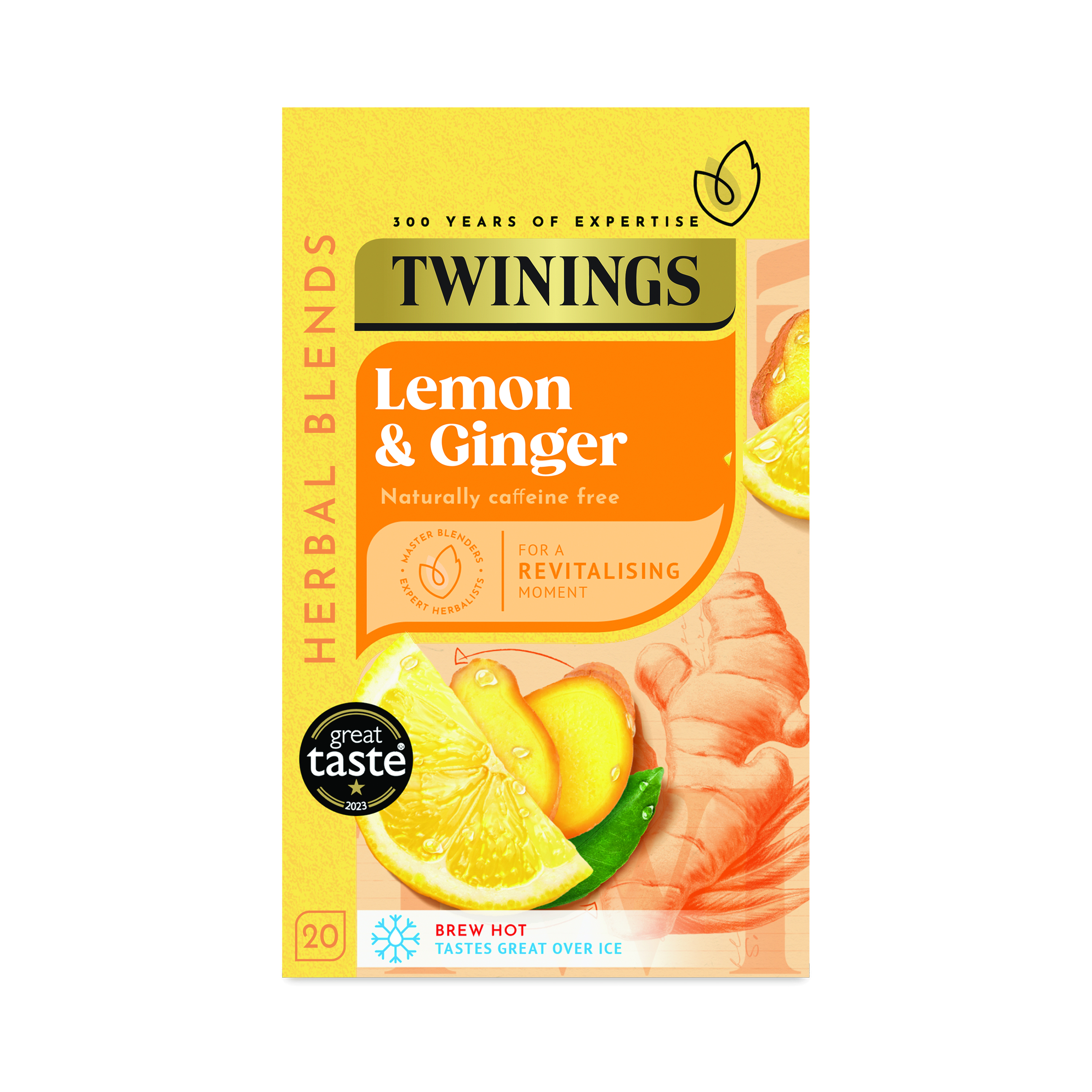 Twinings+Lemon+and+Ginger+Fruit+Infusion+Tea+Bags+%28Pack+of+20%29+F09613