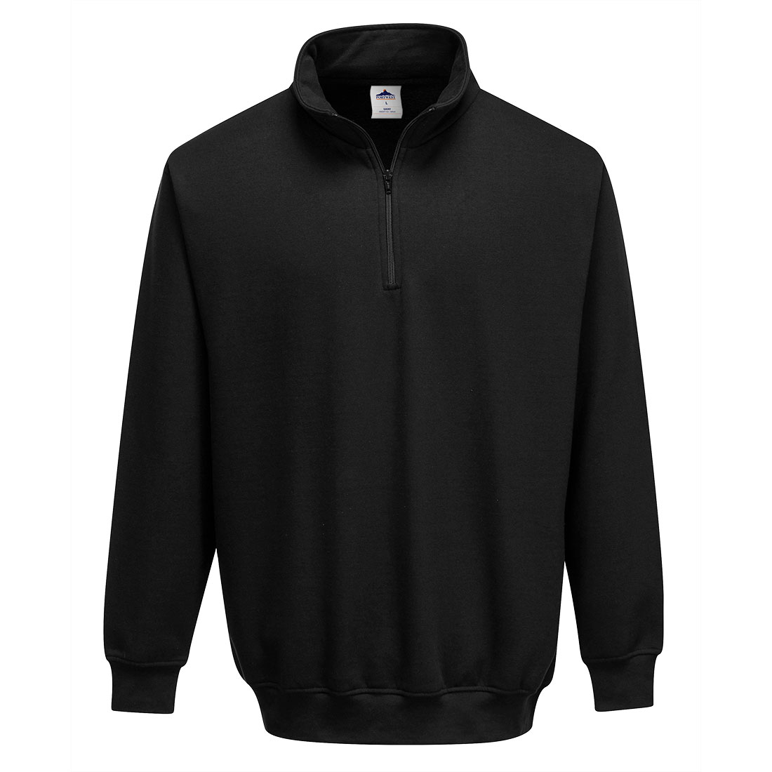 Portwest+Sorrento+Zip+Neck+Sweatshirt+S+Blk