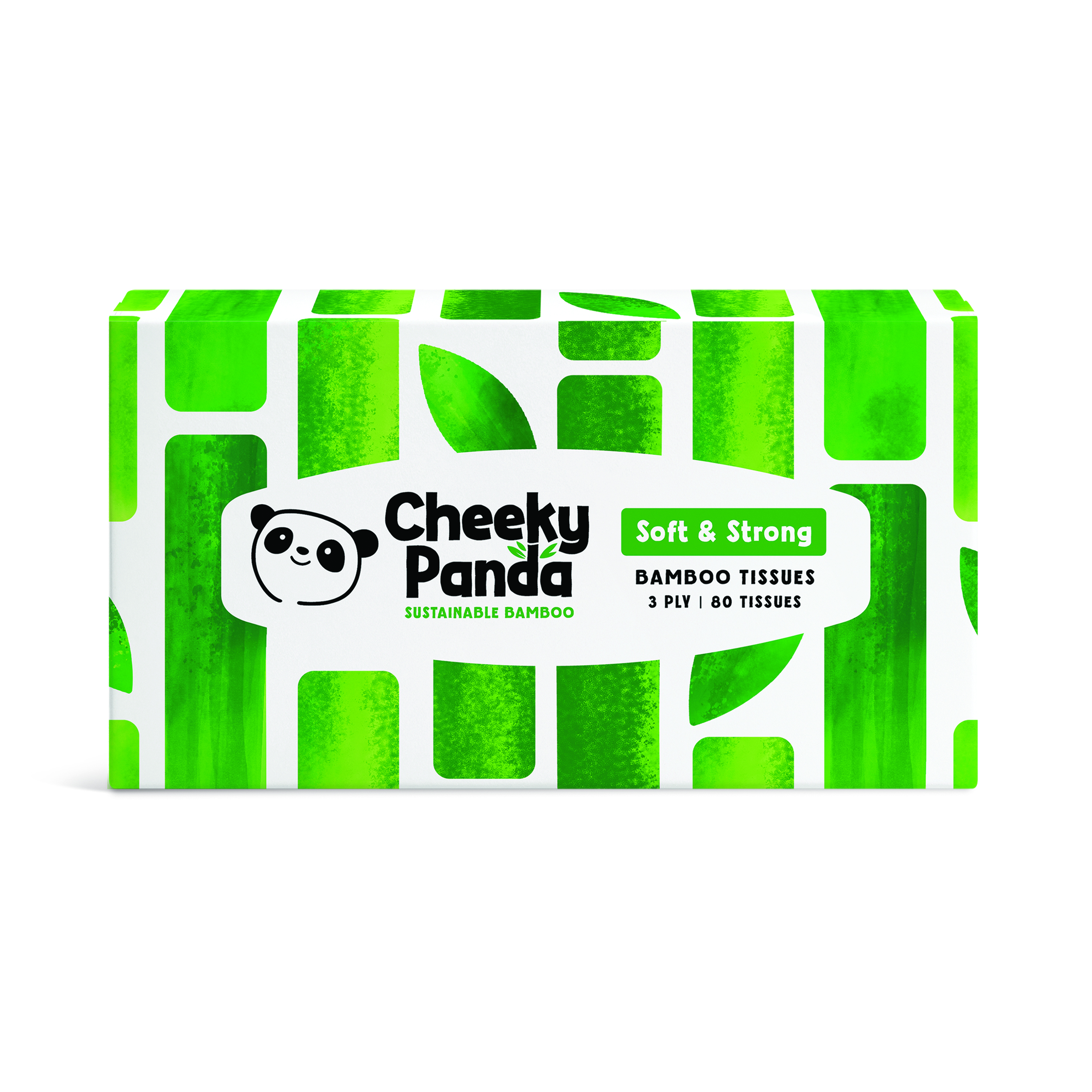 Cheeky+Panda+Bamboo+Tissues+3-Ply+80+Tissues+%28Pack+of+12%29+1103039