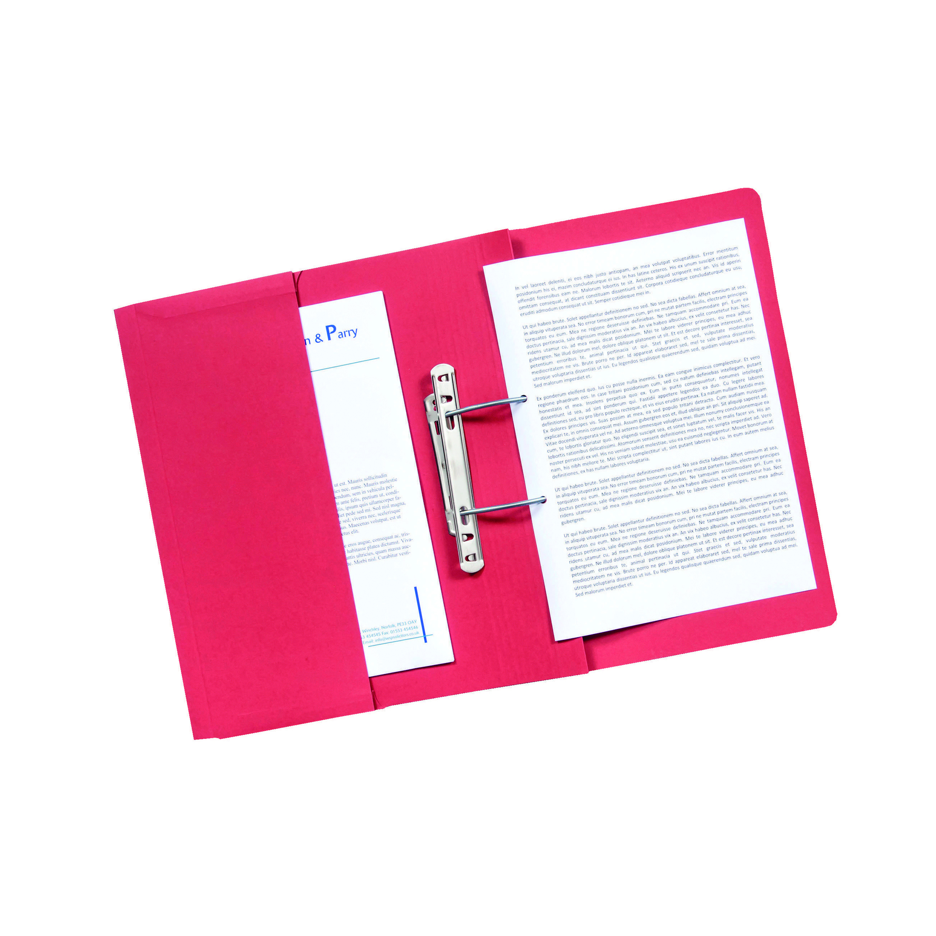 Exacompta+Guildhall+Transfer+Spiral+Pocket+File+315gsm+Foolscap+Red+%28Pack+of+25%29+349-RED