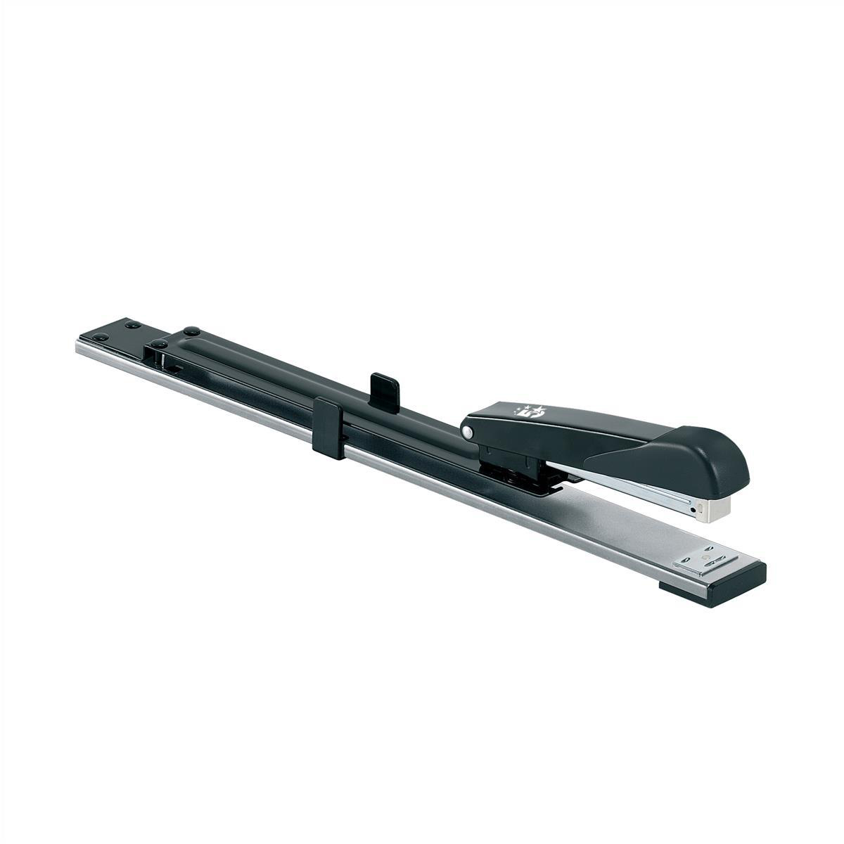 5+Star+Office+Stapler+Long+Arm+Full+Strip+300mm+Reach+Capacity+20+Sheets+Black