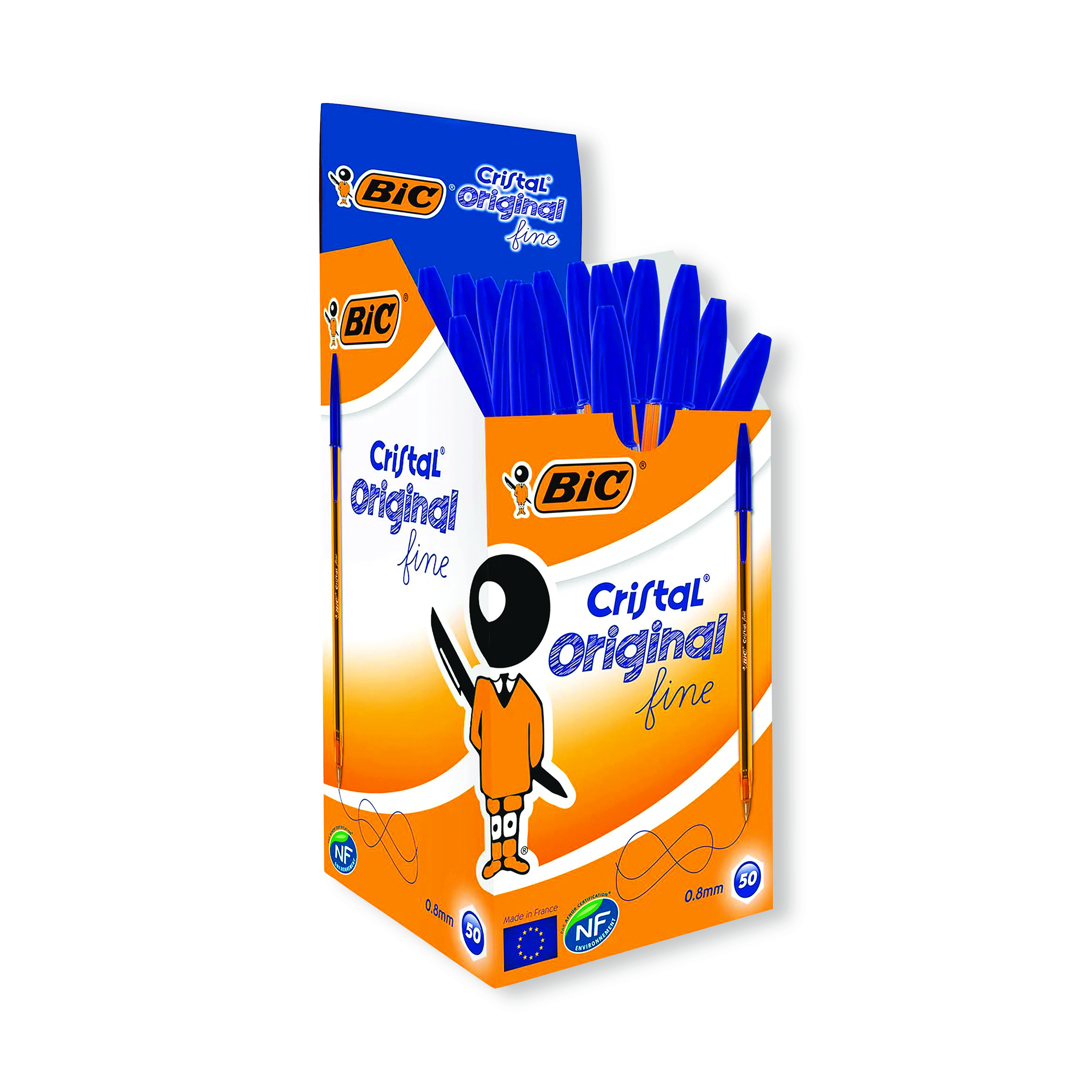 Bic+Cristal+Fine+Ballpoint+Pen+Blue+%2850+Pack%29+872730