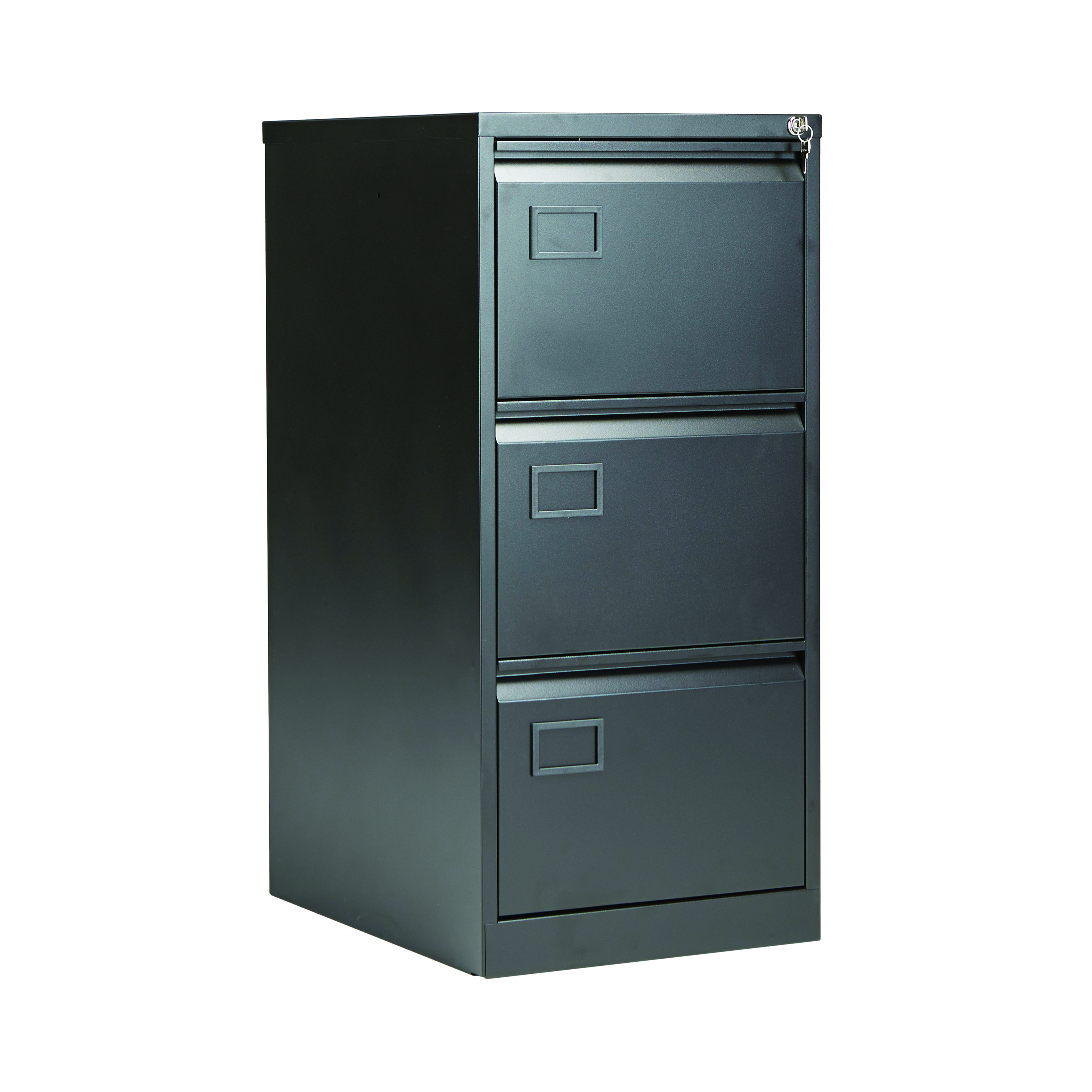 Jemini+3+Drawer+Filing+Cabinet+470x622x1016mm+Black+KF72586