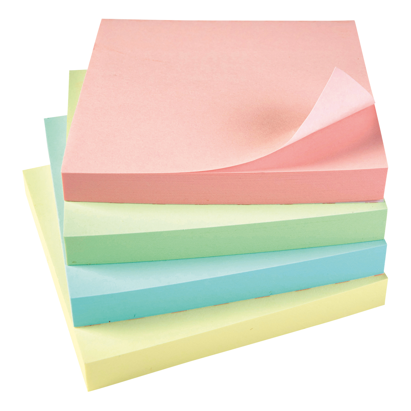 5+Star+Sticky+Notes+Removable+Pastel+76x76mm+%28Pack+of+12%29+912955