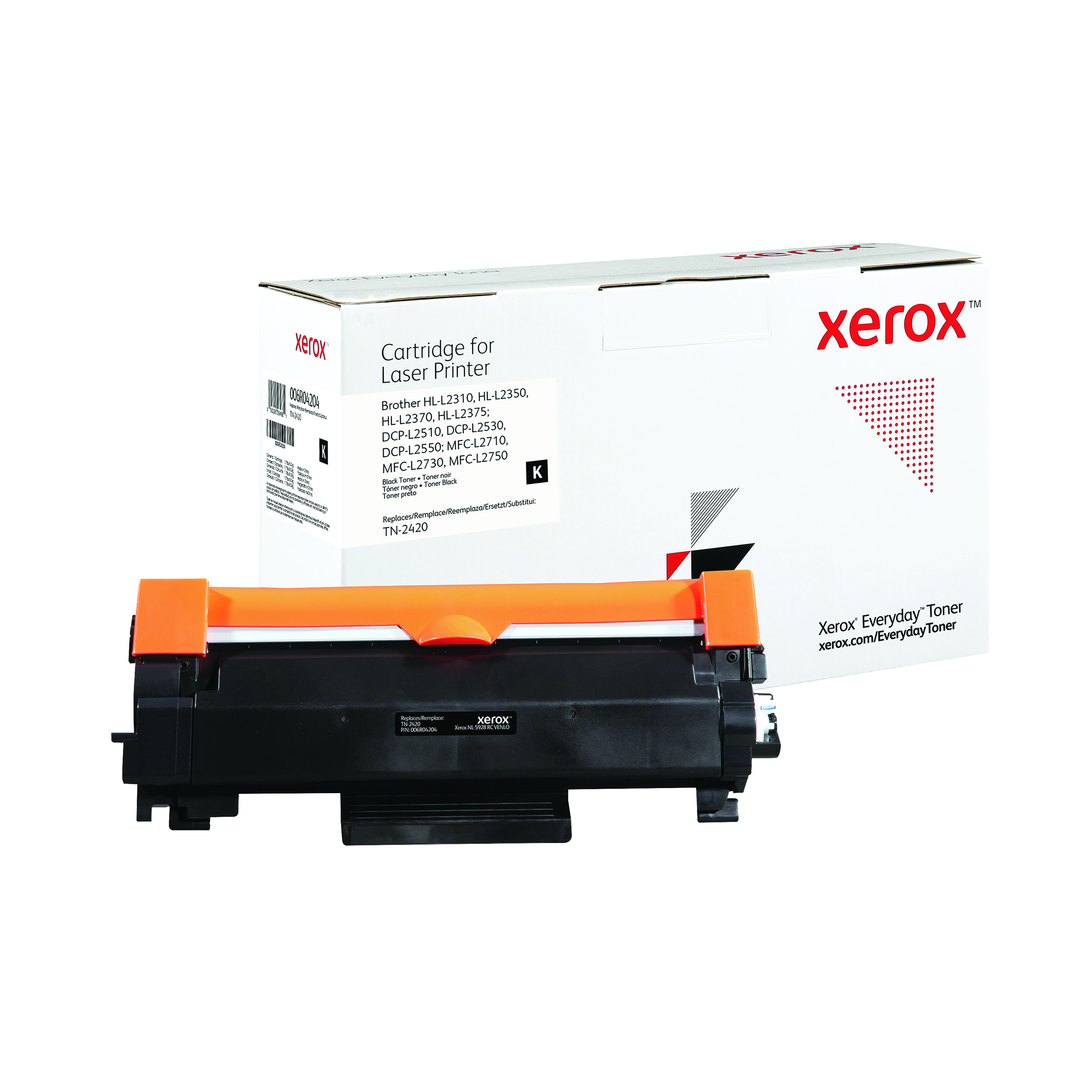 Xerox Everyday Mono Toner Compatible with Brother TN2420, Standard Capacity