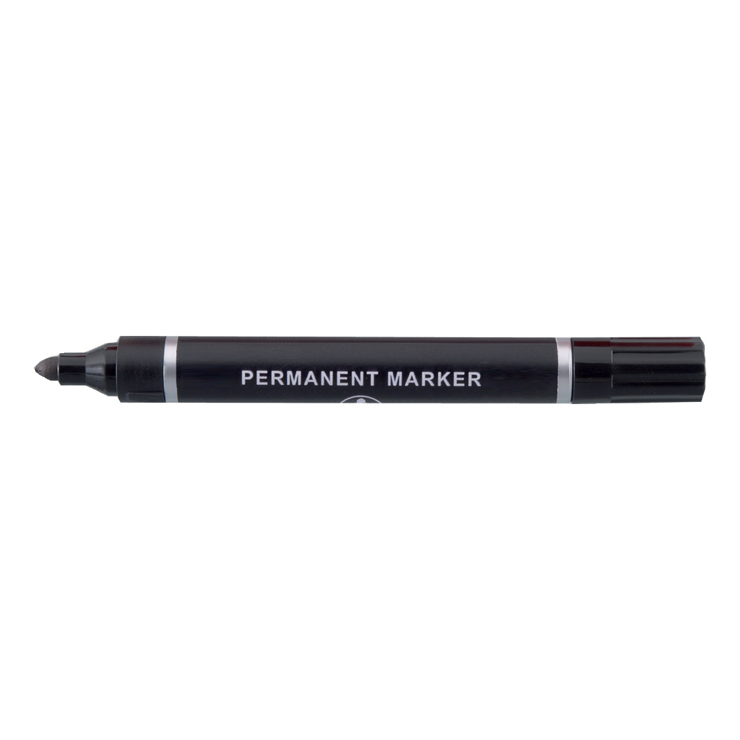 5+Star+Permanent+Marker+Bullet+Tip+2mm+Line+Black+%28Pack+of+10%29