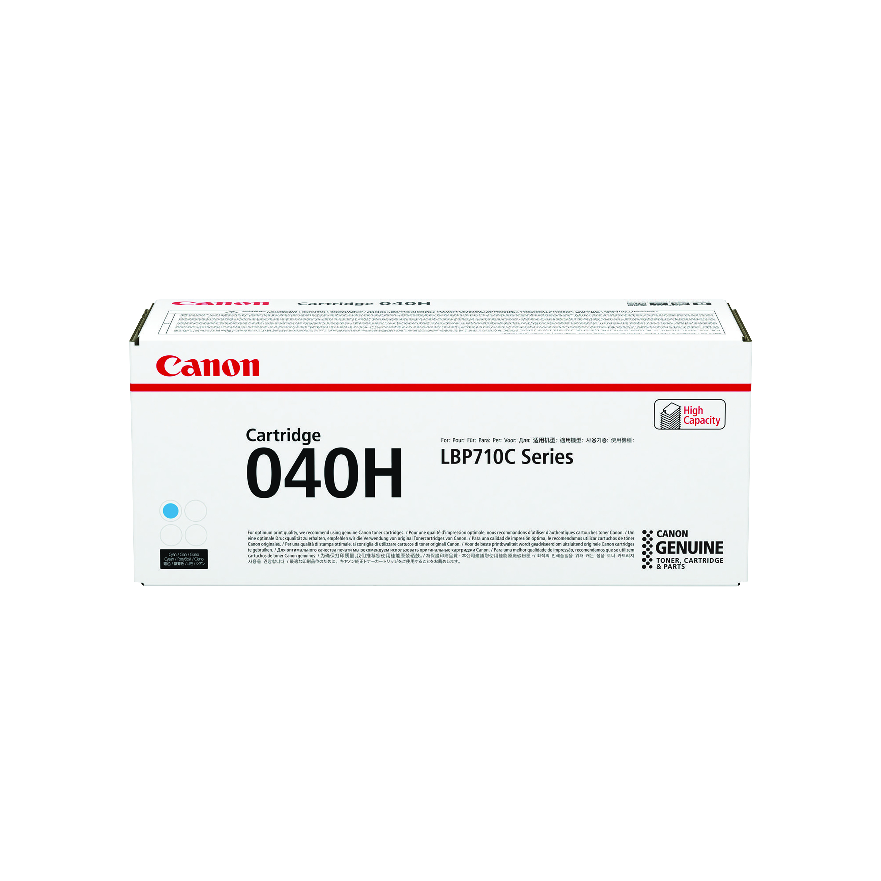 Canon 040H Cyan High Yield Toner Cartridge 0459C001