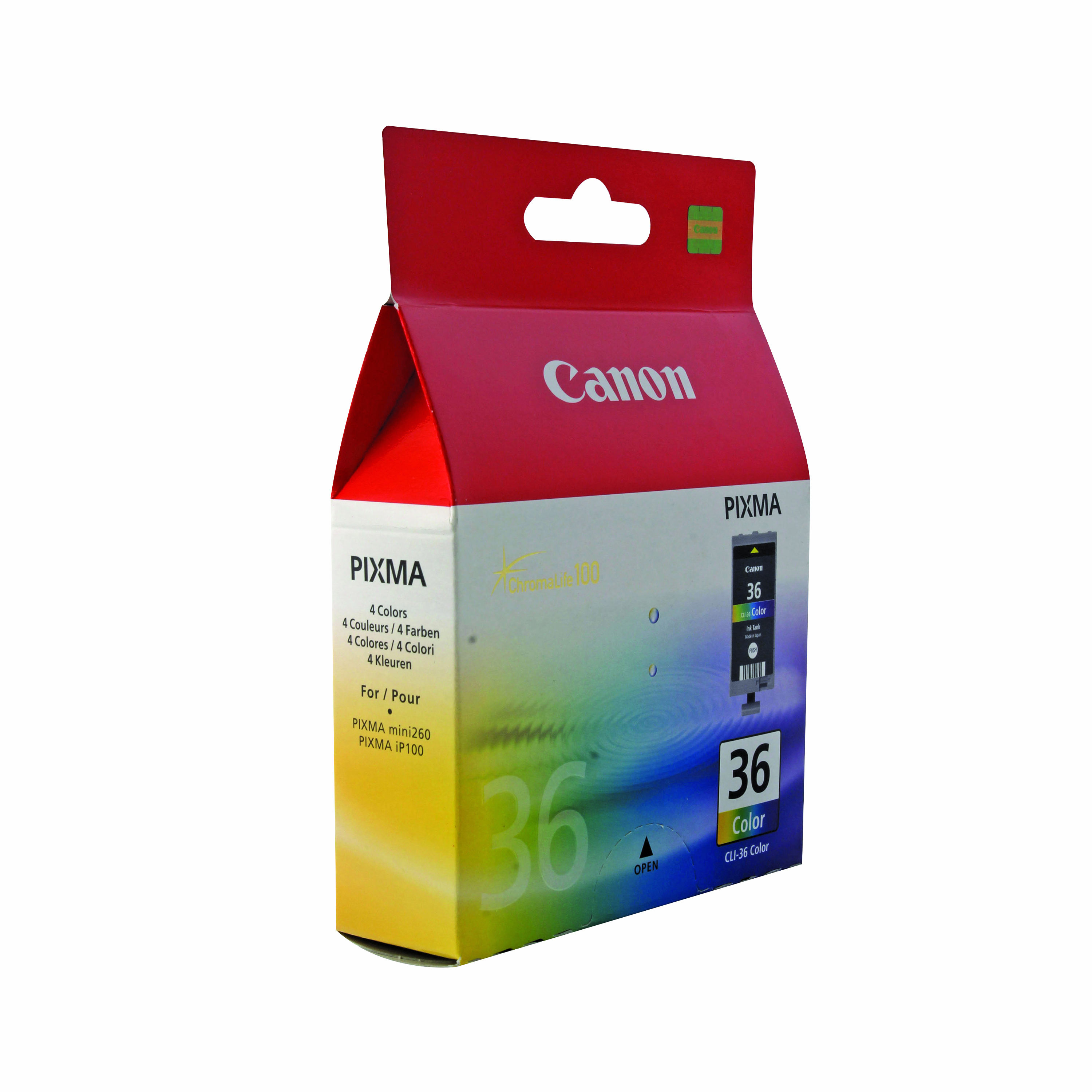 Canon+CLI-36+Ink+Cartridge+CMY+Colour+1511B001