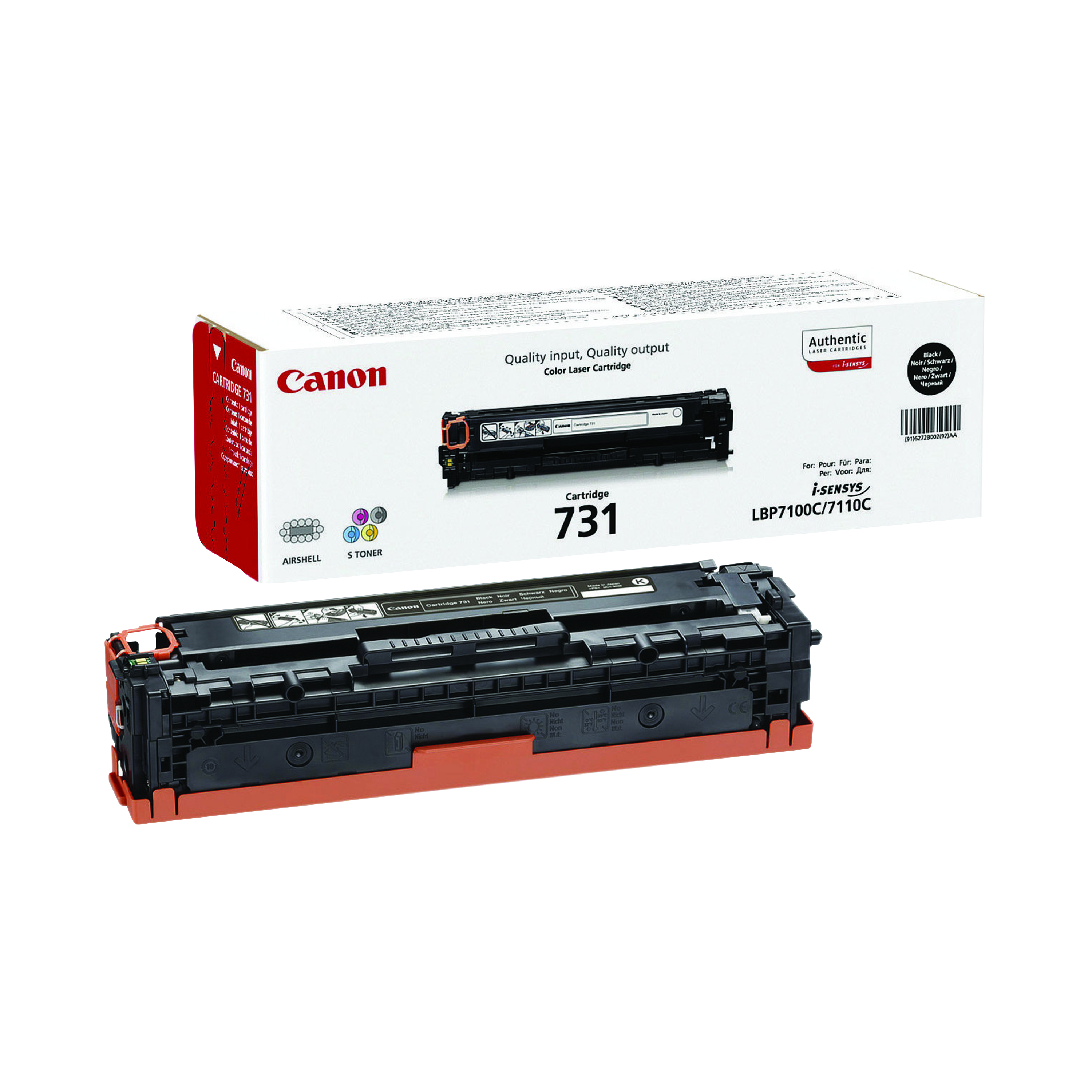 Canon+731H+Toner+Cartridge+High+Yield+Black+6273B002