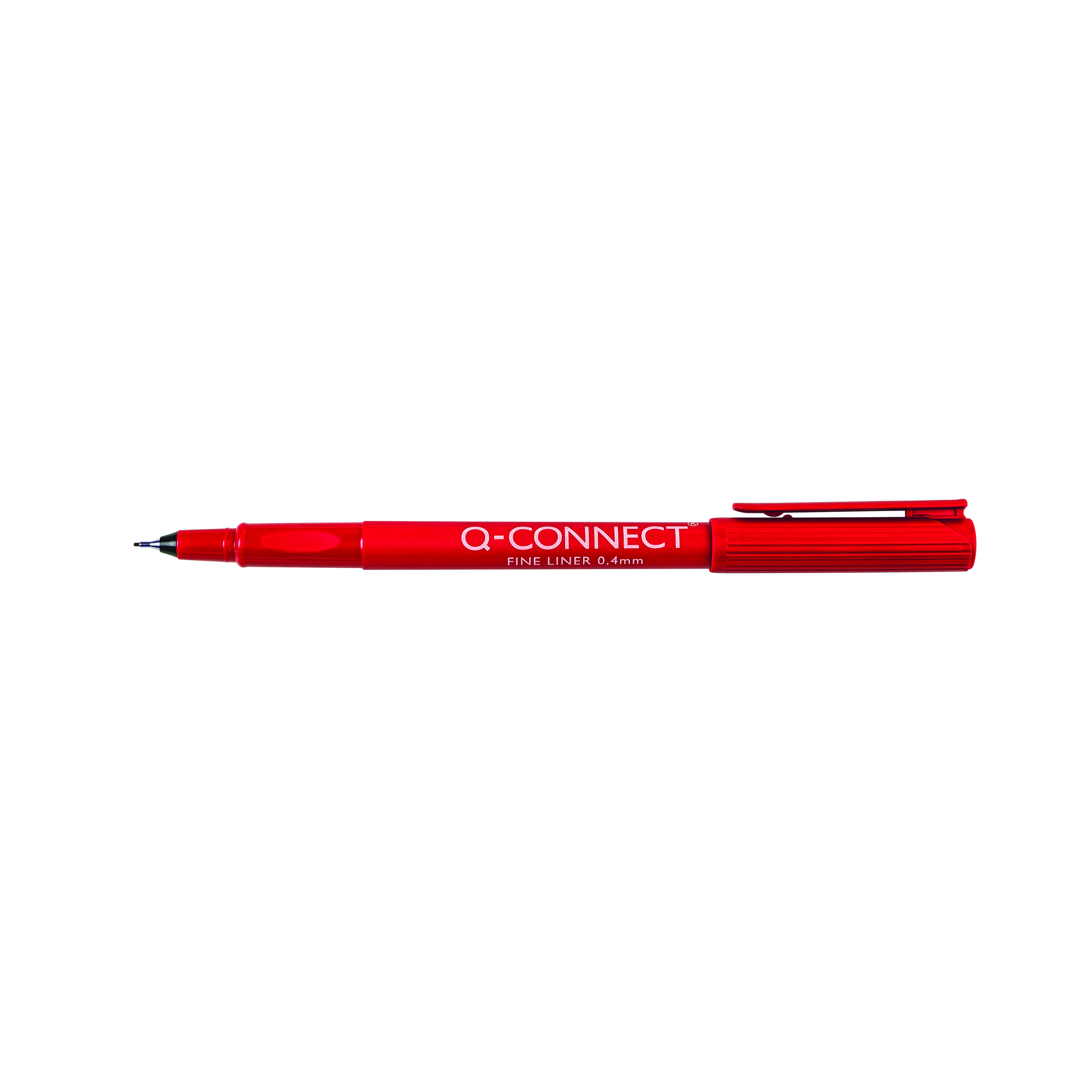 Q-Connect+Fineliner+Pen+0.4mm+Red+%28Pack+of+10%29+KF25009