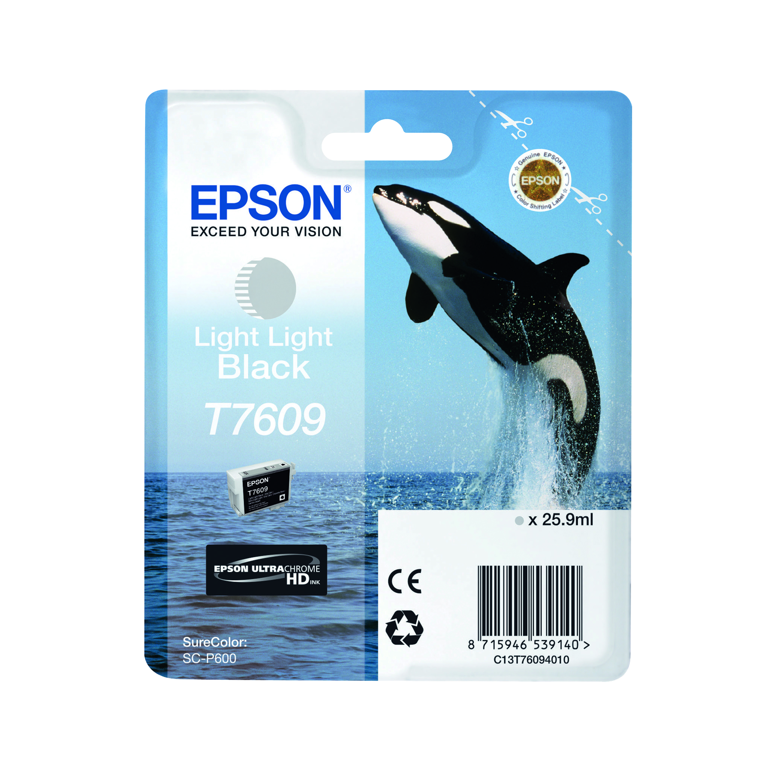 Epson T7609 Light Light Black Ink Cartridge C13T76094010 / T7609