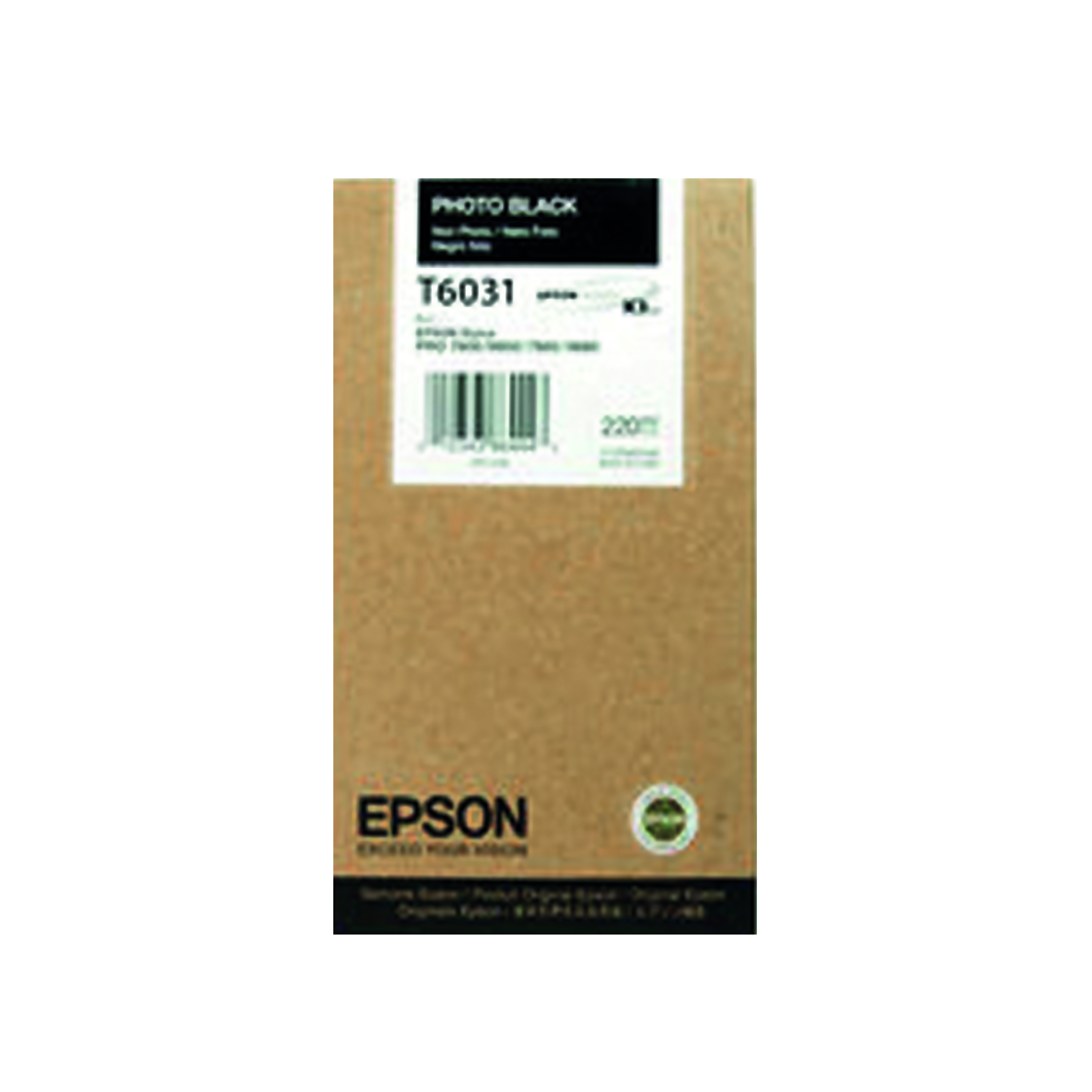 Epson T6031 Photo Black Inkjet Cartridge C13T603100 / T6031