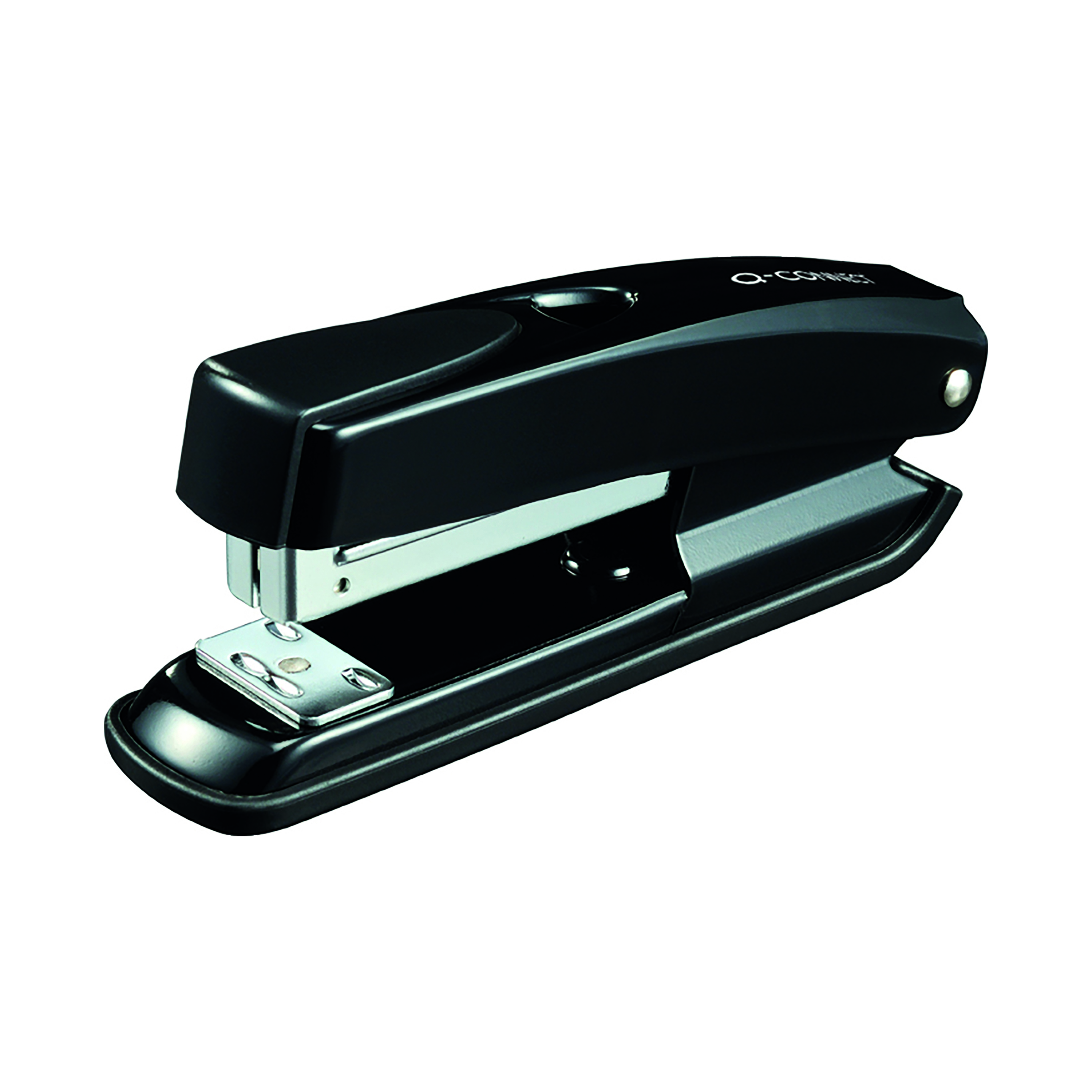 Q-Connect+Half+Strip+Metal+Stapler+Black+%28Capacity%3A+20+sheets+of+80gsm+paper%29+KF01044