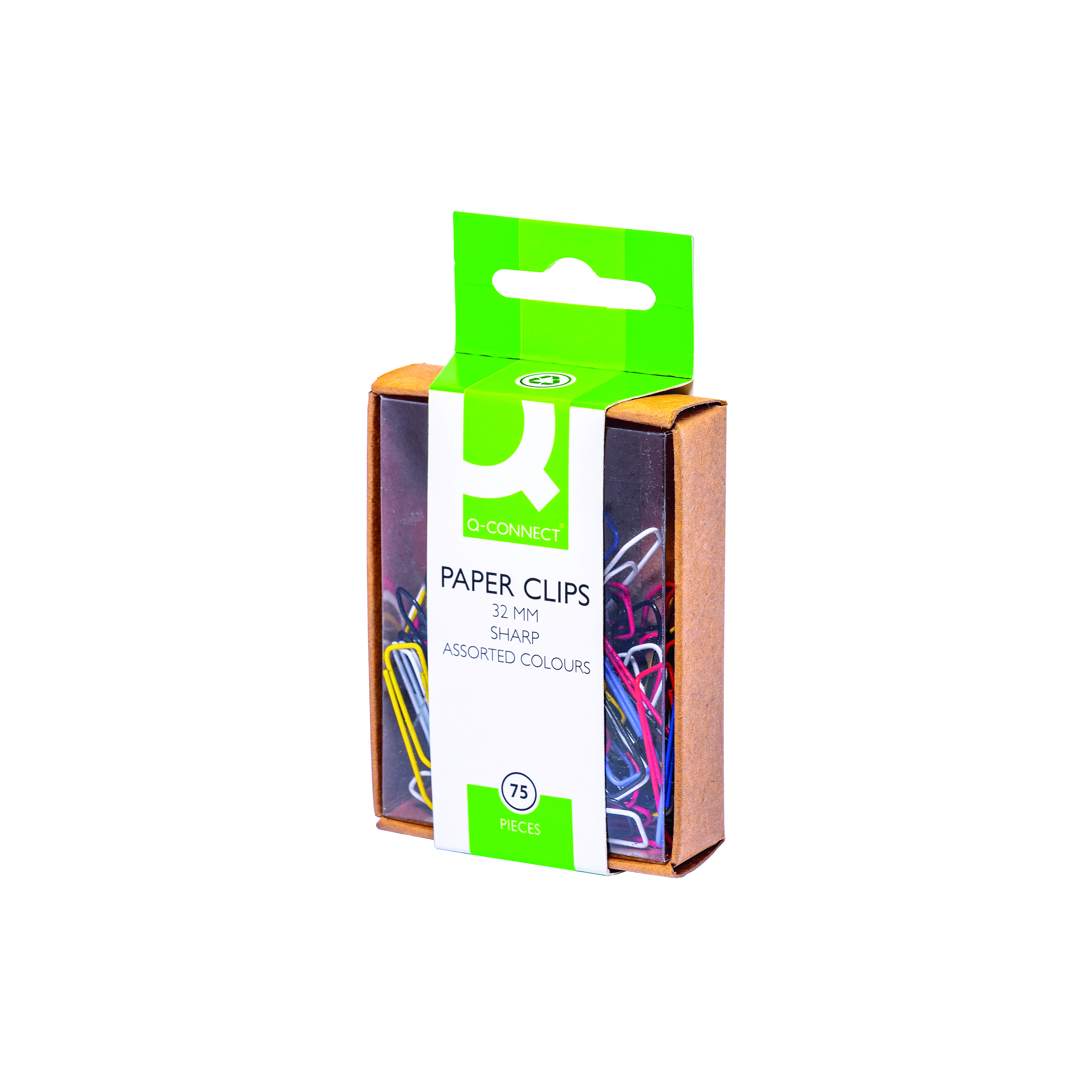 Q-Connect+Paperclips+Coloured+32mm+%28750+Pack%29+KF02023Q