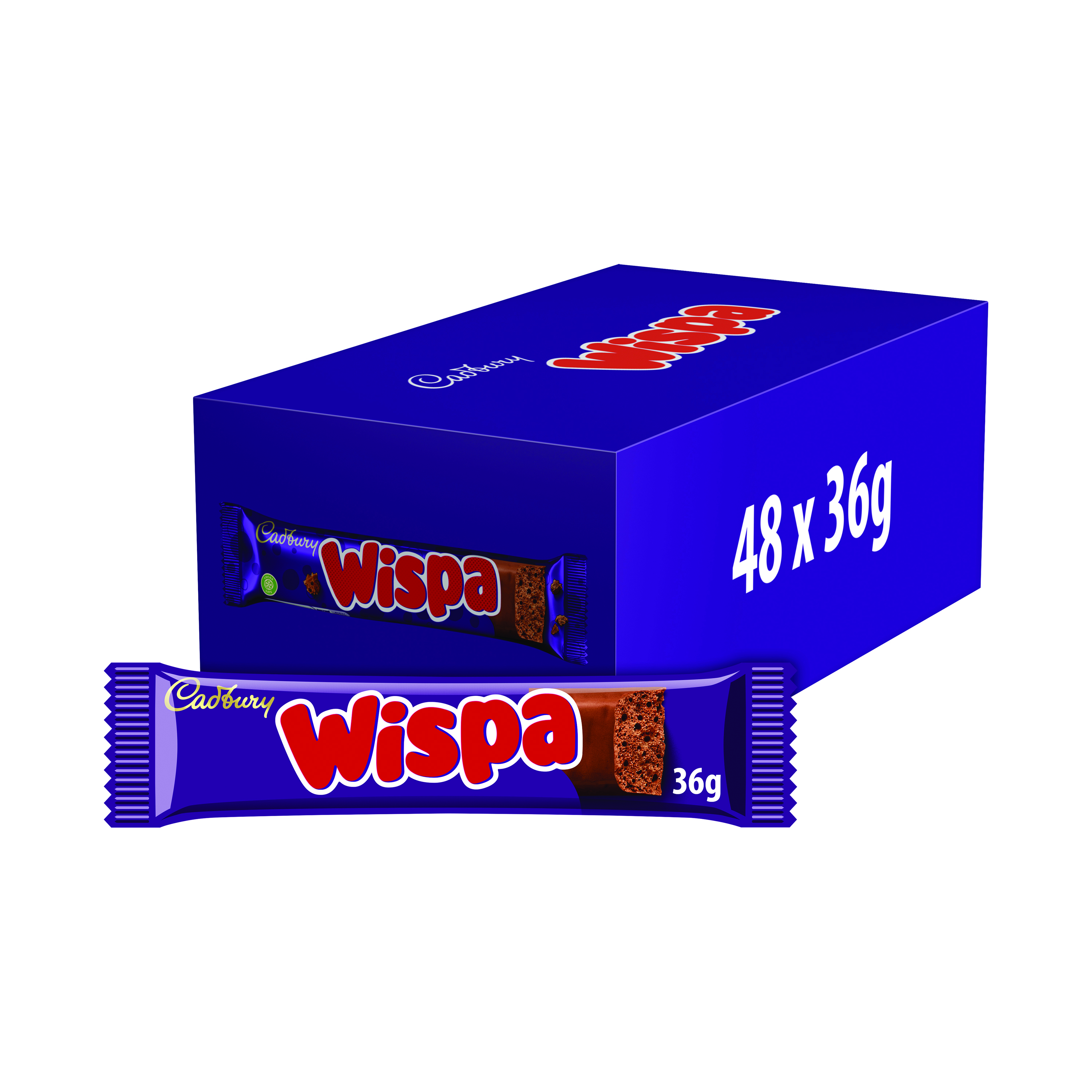 Cadbury+Wispa+Chocolate+Bar+36g+%28Pack+of+48%29+4015891