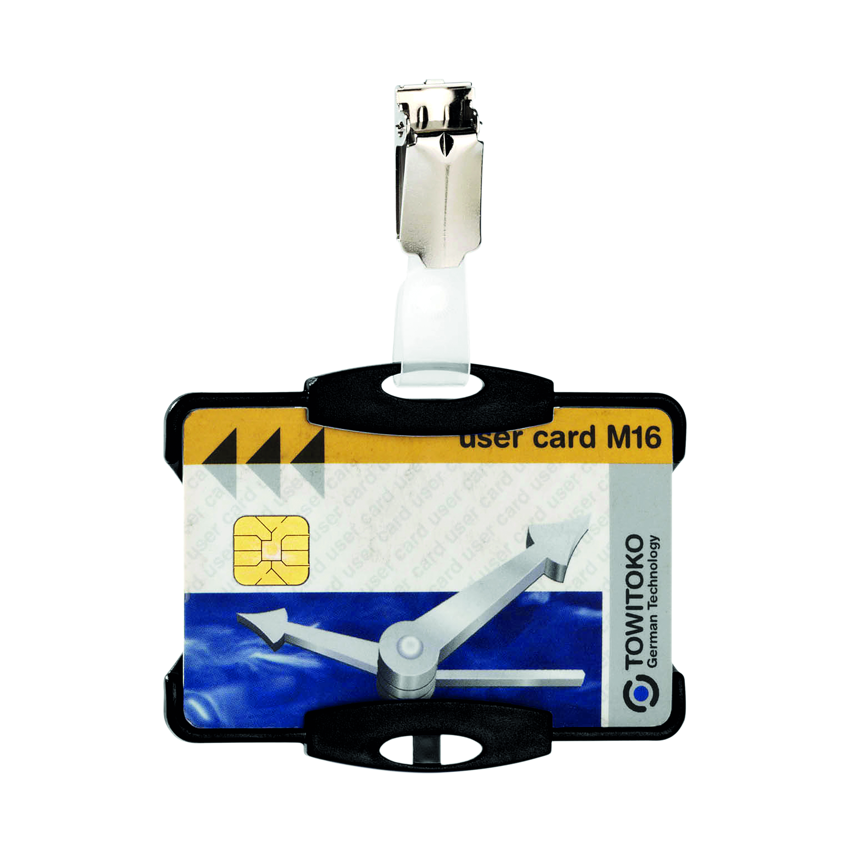 Durable+Card+Holder+with+Clip+54x87mm+Black+%28Pack+of+25%29+8118%2F01