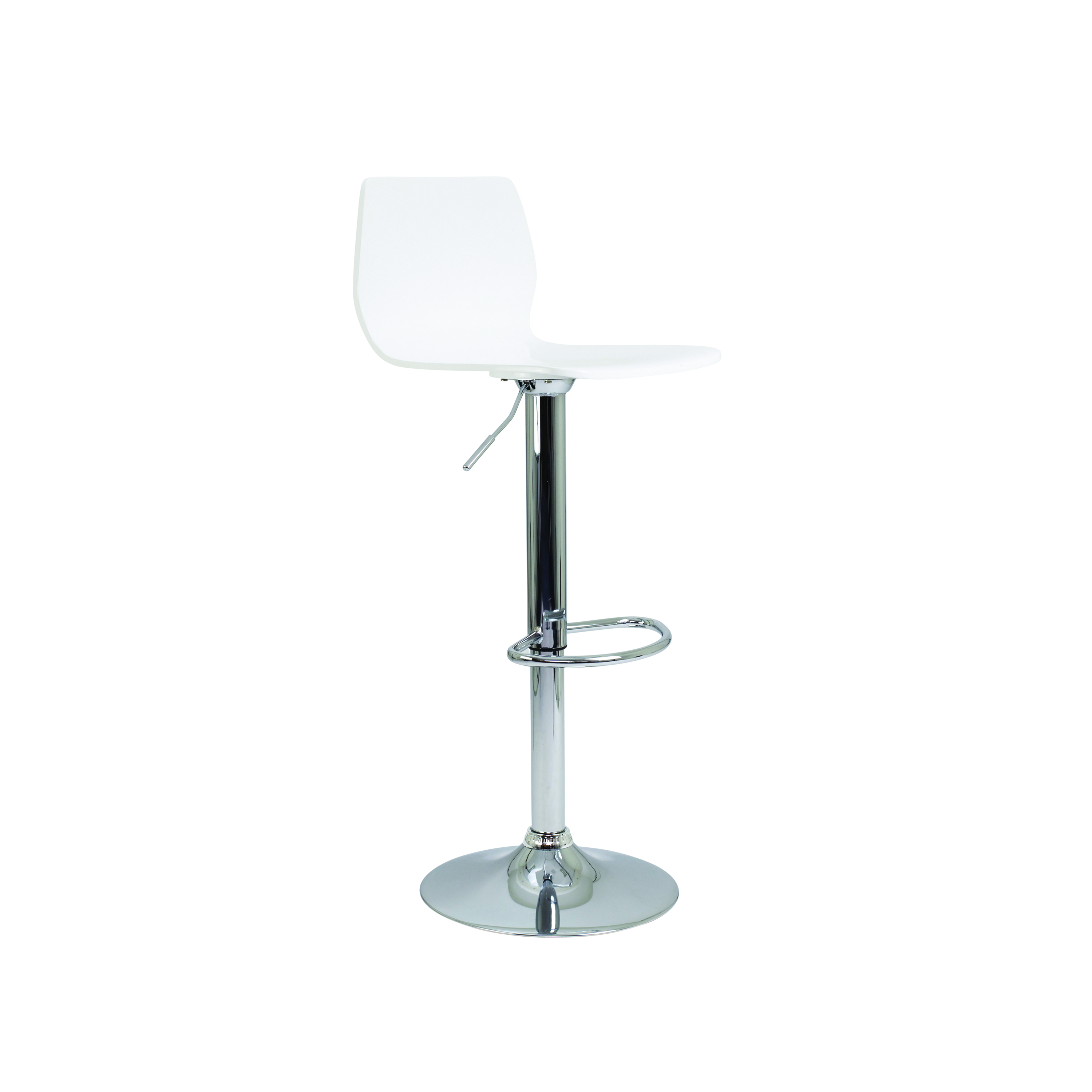 Jemini+Stork+High+Stool+450x410x830-1040mm+White+KF90509