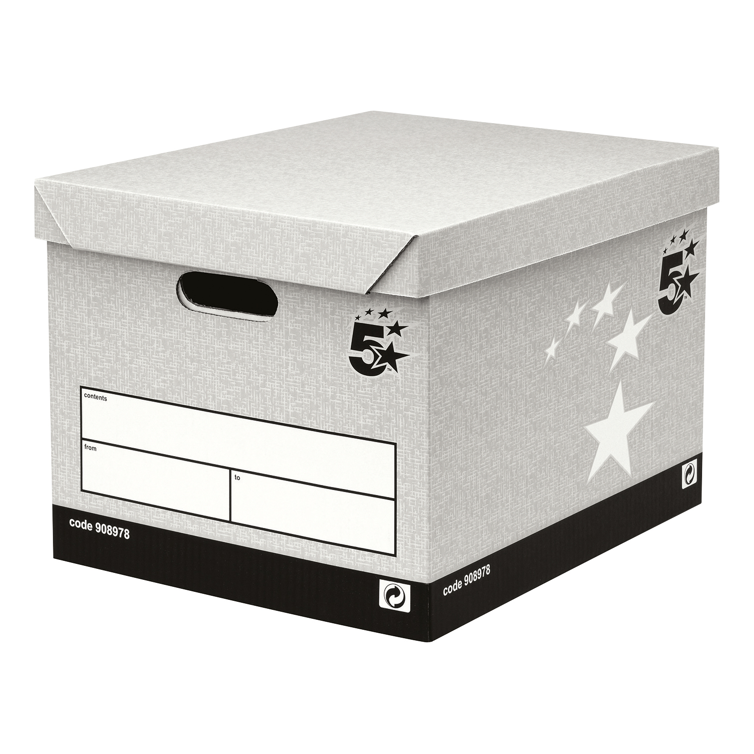 5+Star+Facilities+Storage+Box+and+Lid+Self-Assembly+336x391x285mm+%28Pack+of+10%29