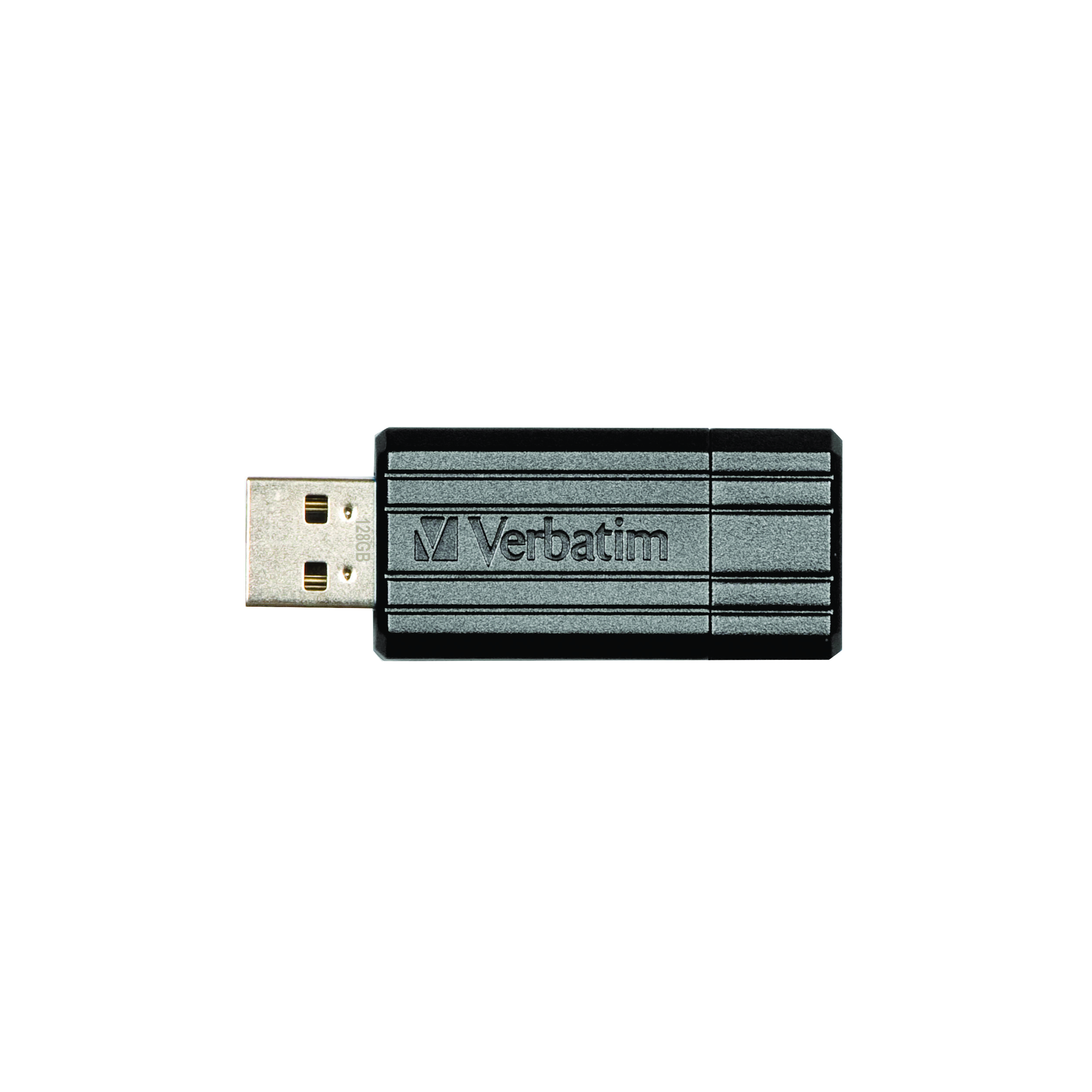 Verbatim+Store+N+Go+Pinstripe+USB+2.0+Drive+128GB+Black+49071
