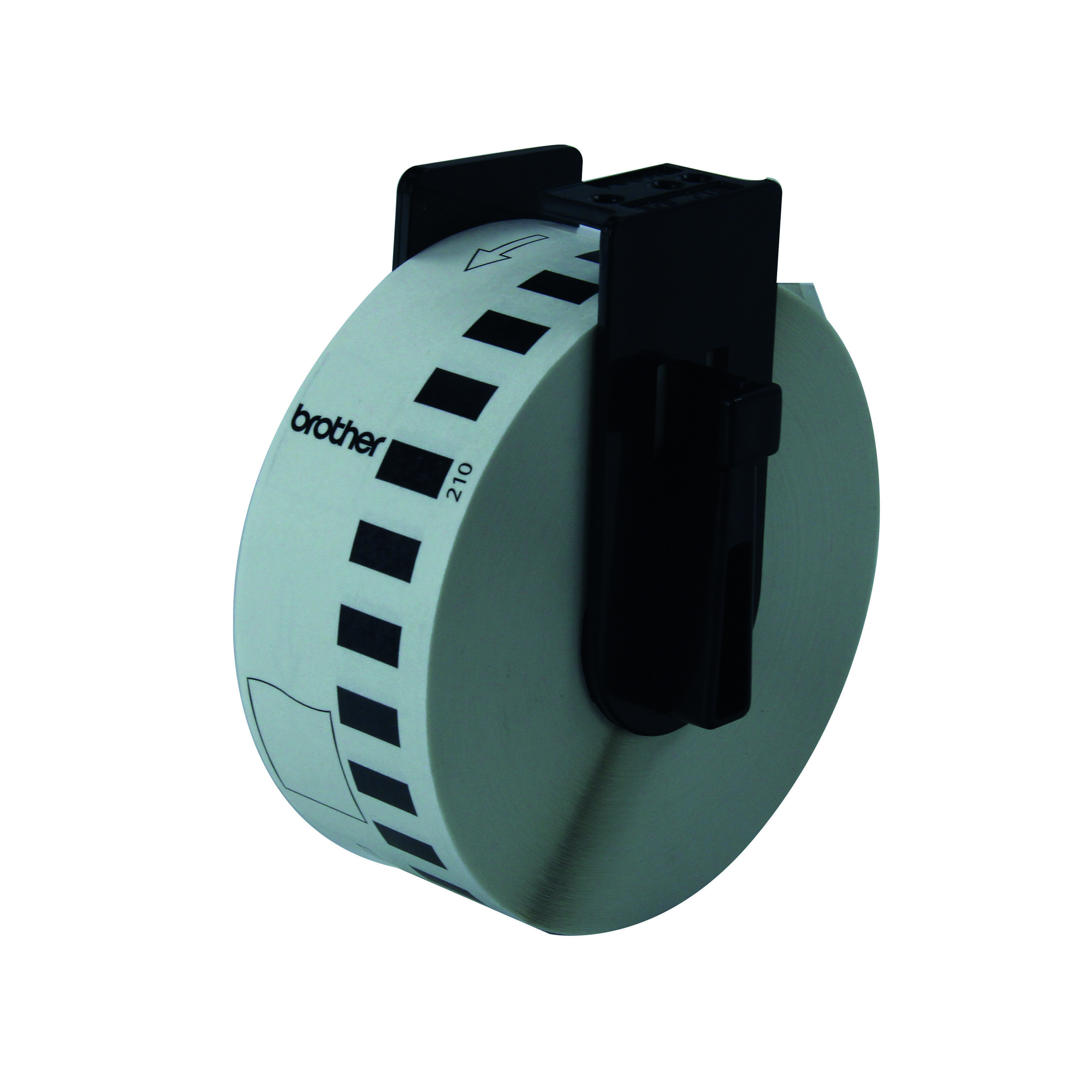 Brother+Continuous+Paper+Labelling+Tape+29mm+x+30.48m+Black+on+White+DK22210