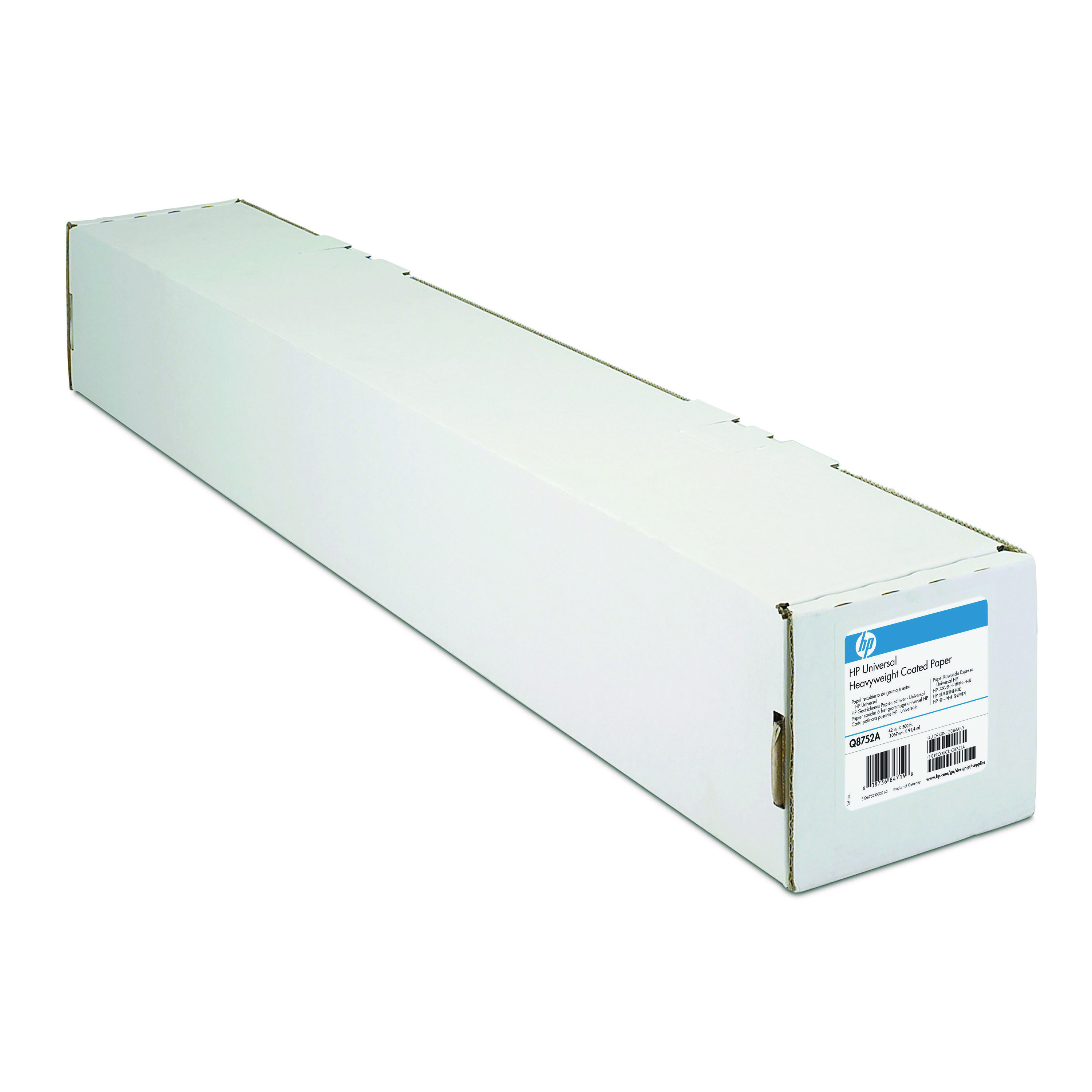 HP+Coated+Paper+841mm+x+45.7m+Roll+90gsm+Bright+White+Q1441A