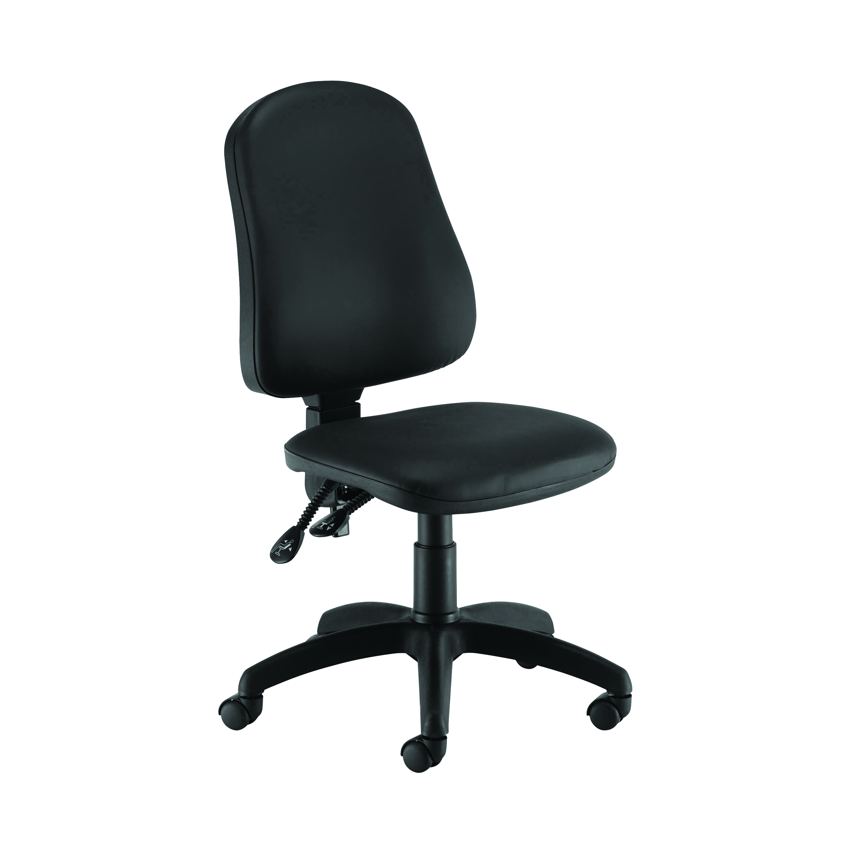 First+Calypso+Operator+Chair+640x640x985-1175mm+2+Lever+Leather+Look+Black+KF90959