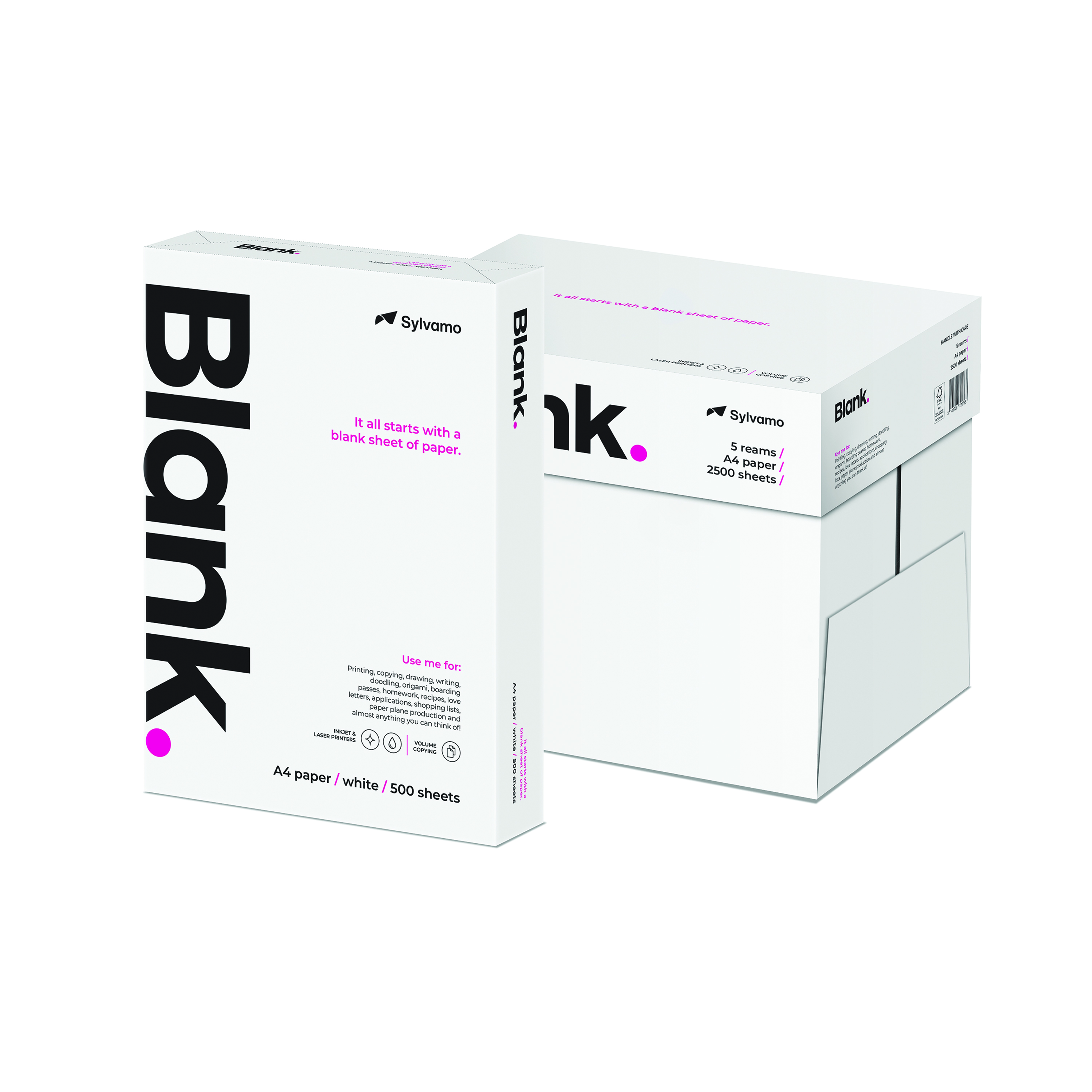 Blank+A4+White+Copier+Paper+Ream+Wrapped+%28Pack+of+2500%29+BLANK070X701