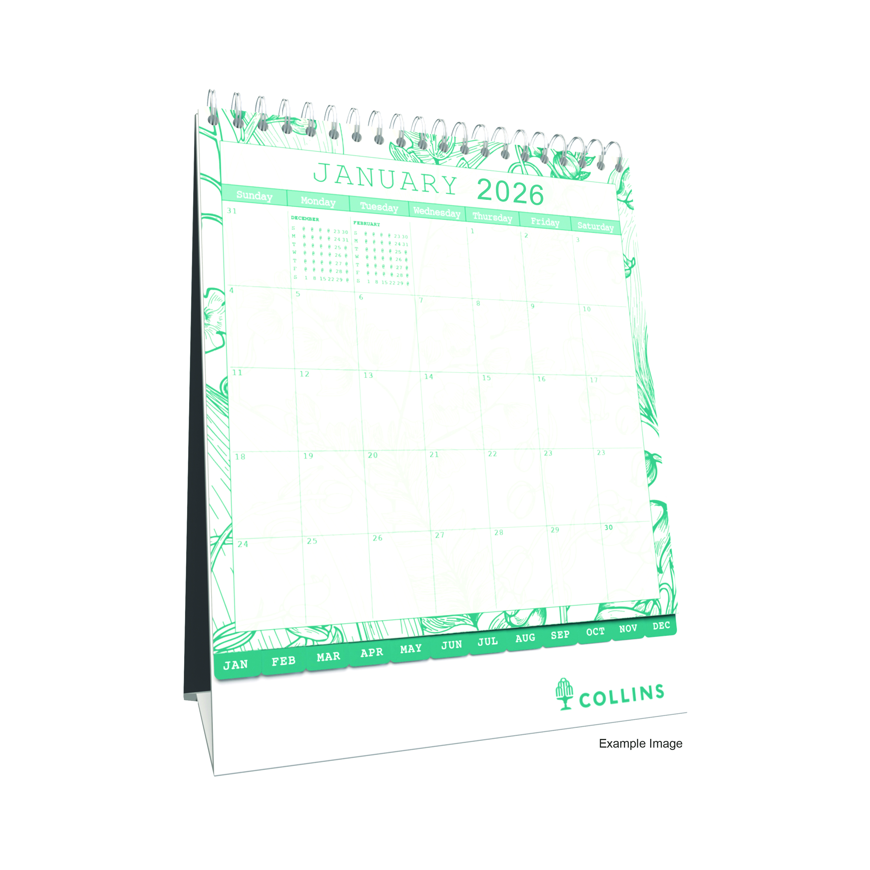 Collins+Tara+Desk+Calendar+Month+To+View+2026+TADC.26