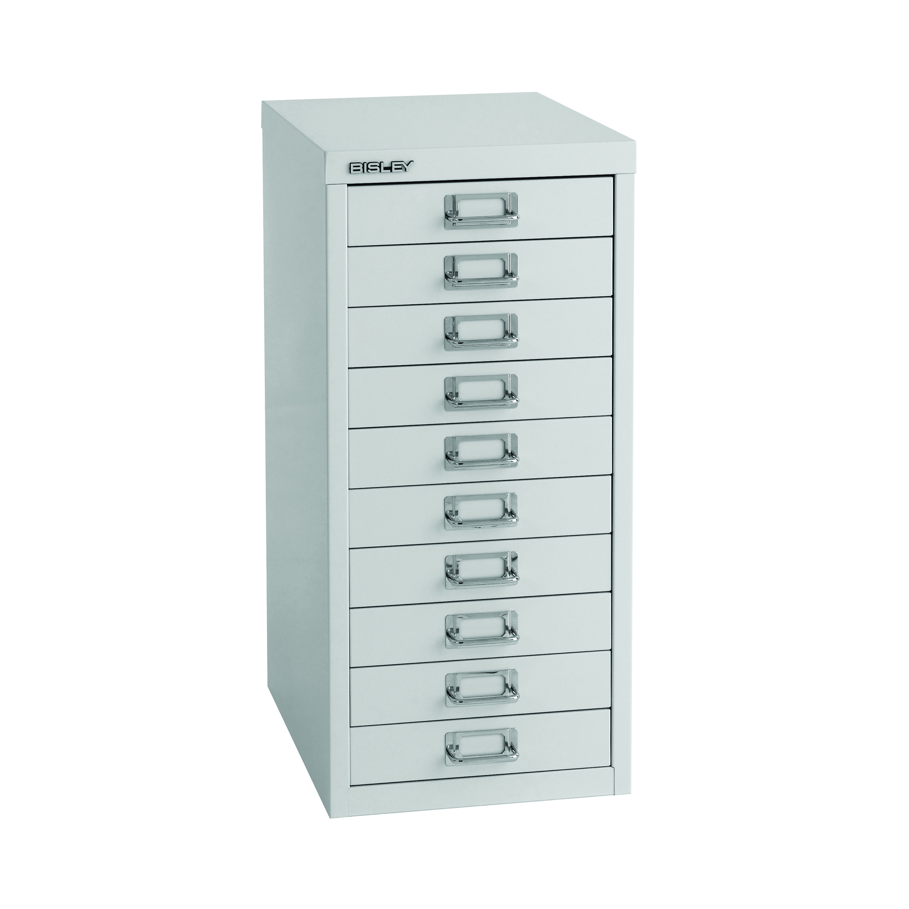 Bisley+10+Multidrawer+Cabinet+A4+300x430x600mm+Grey+H2910NL-073