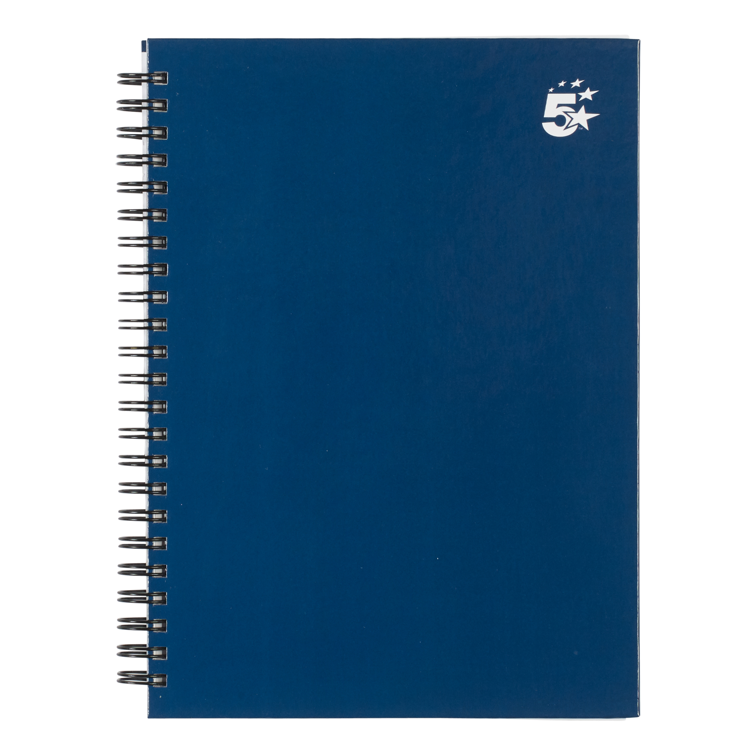 5+Star+Office+Twinbound+Hardback+A5+140Pg+Indigo+%28Pack+of+5%29
