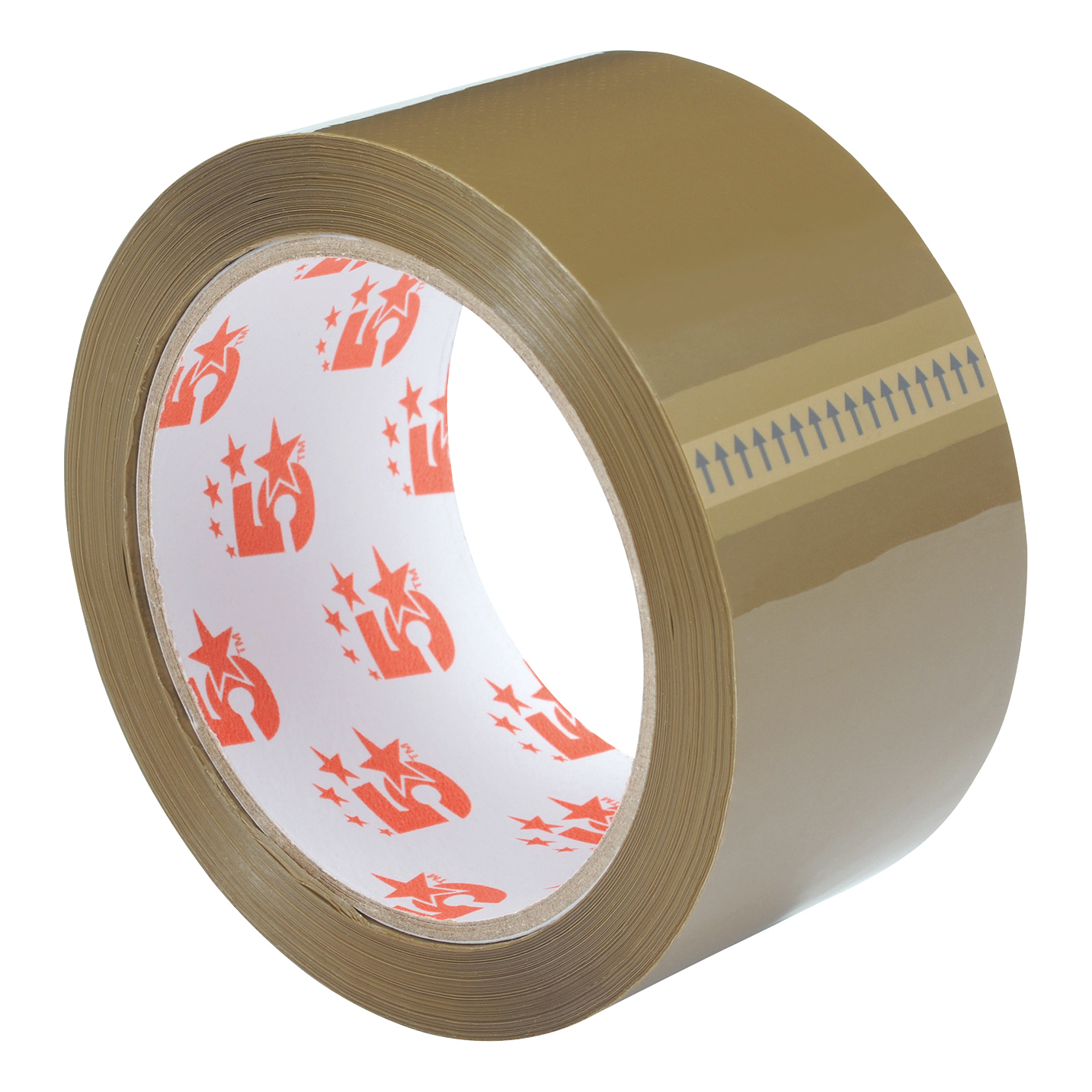 5+Star+Office+Packaging+Tape+Polypropylene+48mmx66m+Buff+%28Pack+of+6%29