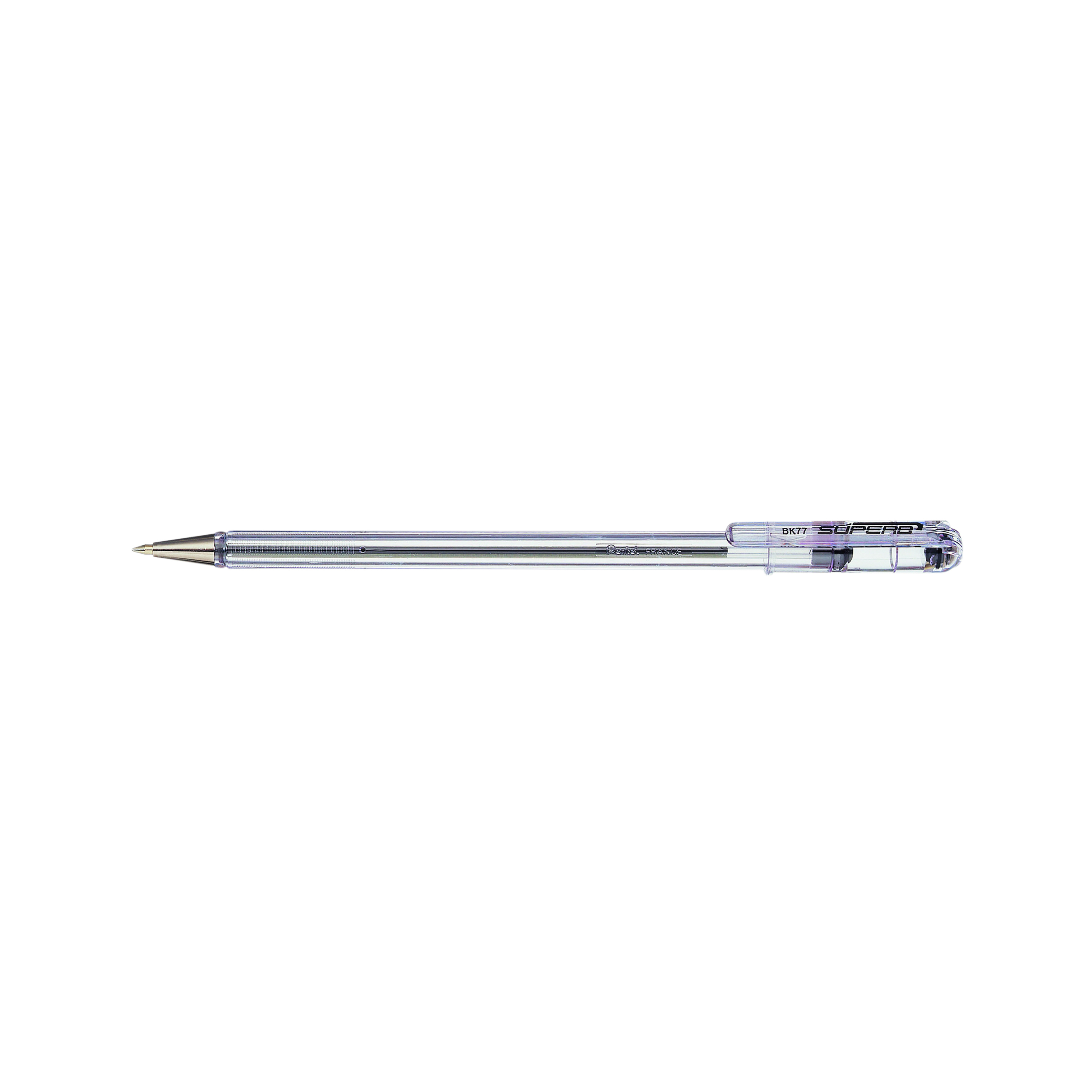 Pentel+Superb+Ballpoint+Pen+Fine+Black+%28Pack+of+12%29+BK77-A