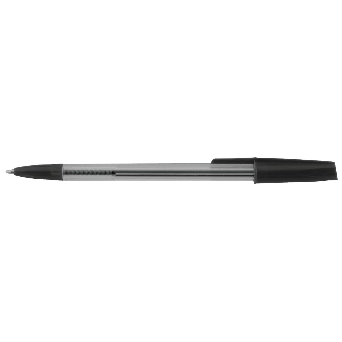 5+Star+Value+Ball+Pens+Medium+1.00mm+Tip+0.7mm+Line+Black+%28Pack+of+50%29