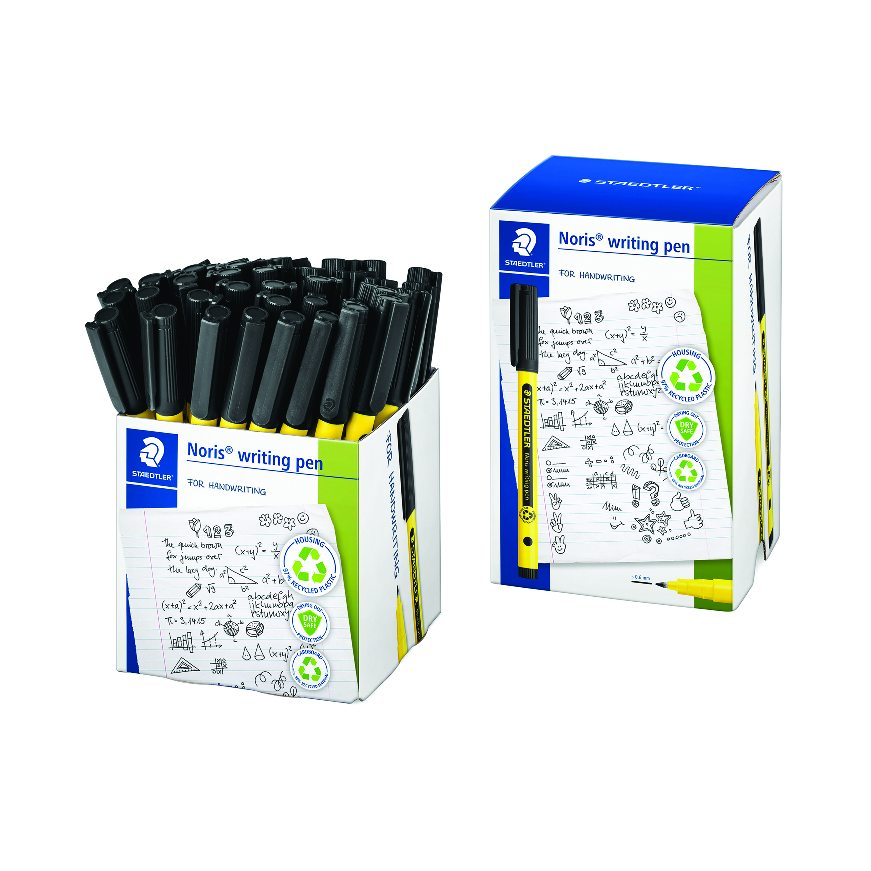 Staedtler+Noris+307+Writing+Pen+Black+%28Pack+of+50%29+307-9+CT50