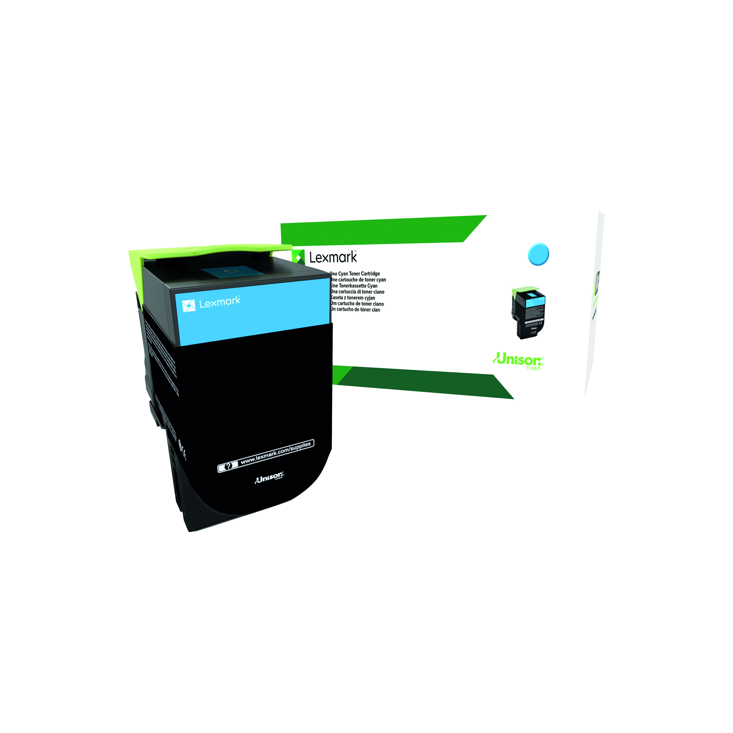 Lexmark+CX410+Return+Programme+3K+Toner+Cartridge+High+Yield+Cyan+80C2HC0