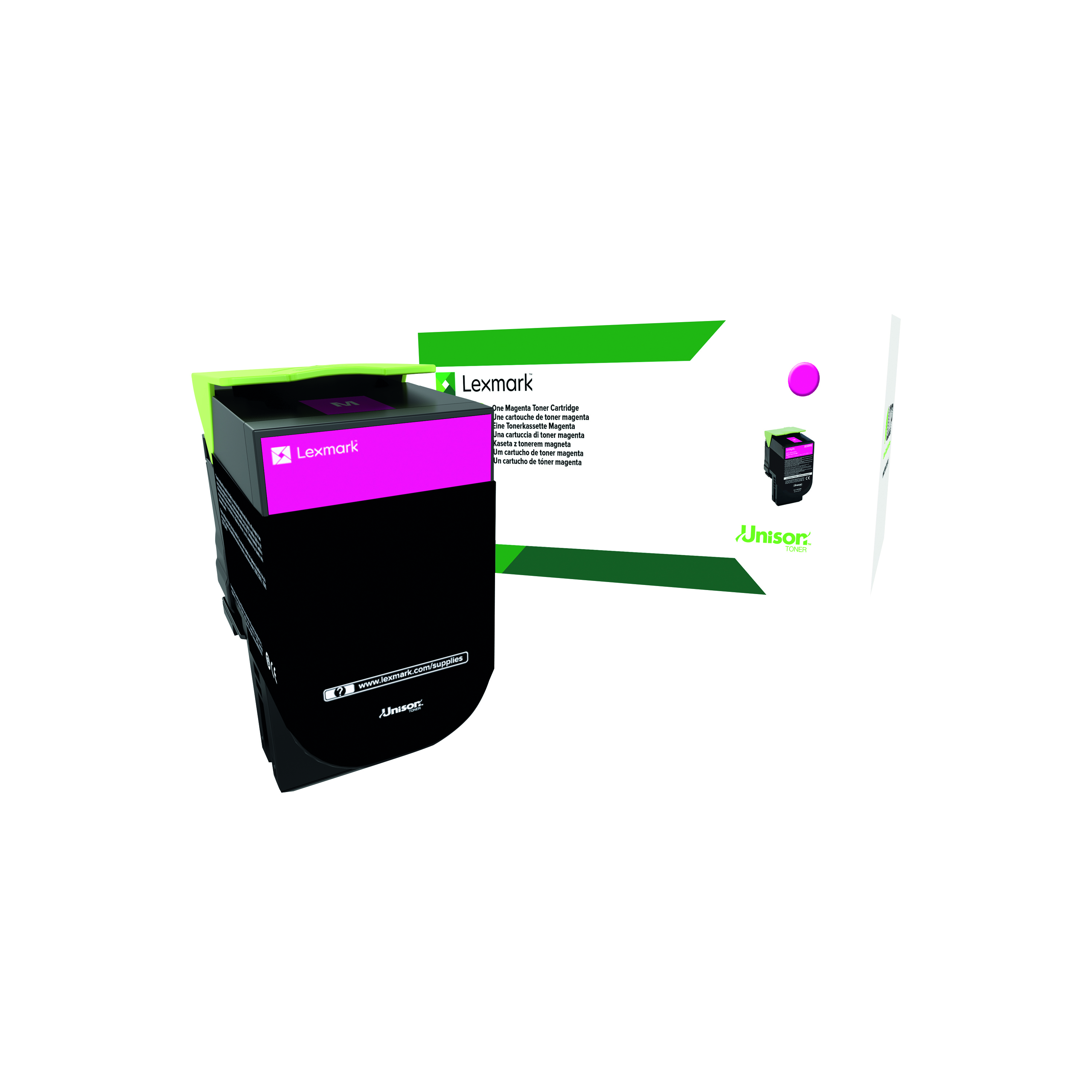 Lexmark+CX410+Return+Programme+3K+Toner+Cartridge+High+Yield+Magenta+80C2HM0