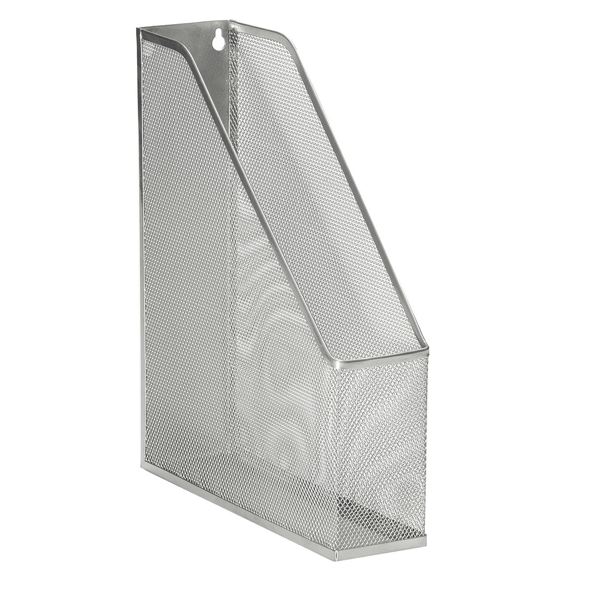 5+Star+Office+Mesh+Magazine+Rack+Scratch+Resistant+with+Non+Marking+Rubber+Pads+A4%2B+Silver