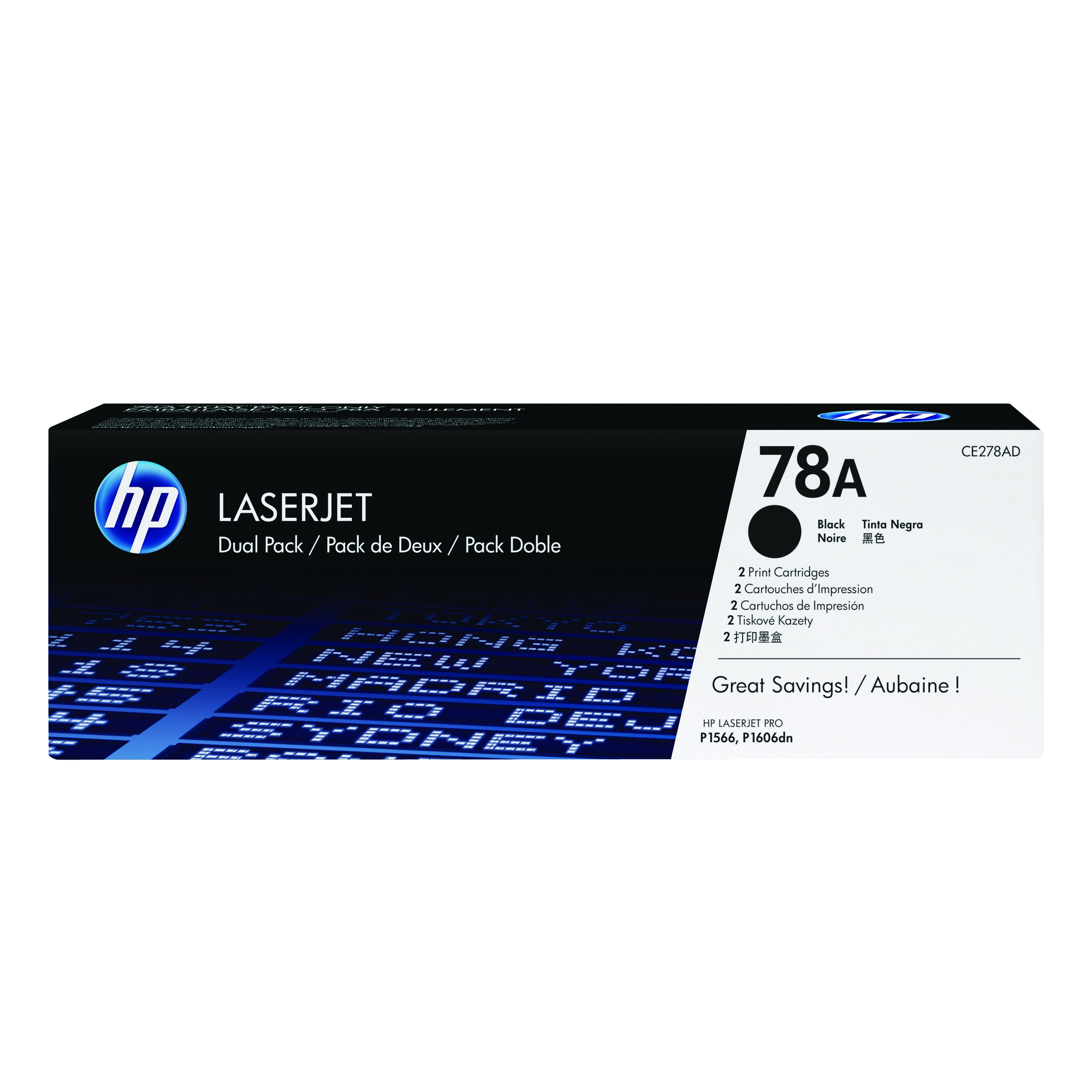 HP+78A+Original+LaserJet+Toner+Cartridge+Black+2-pack+CE278AD