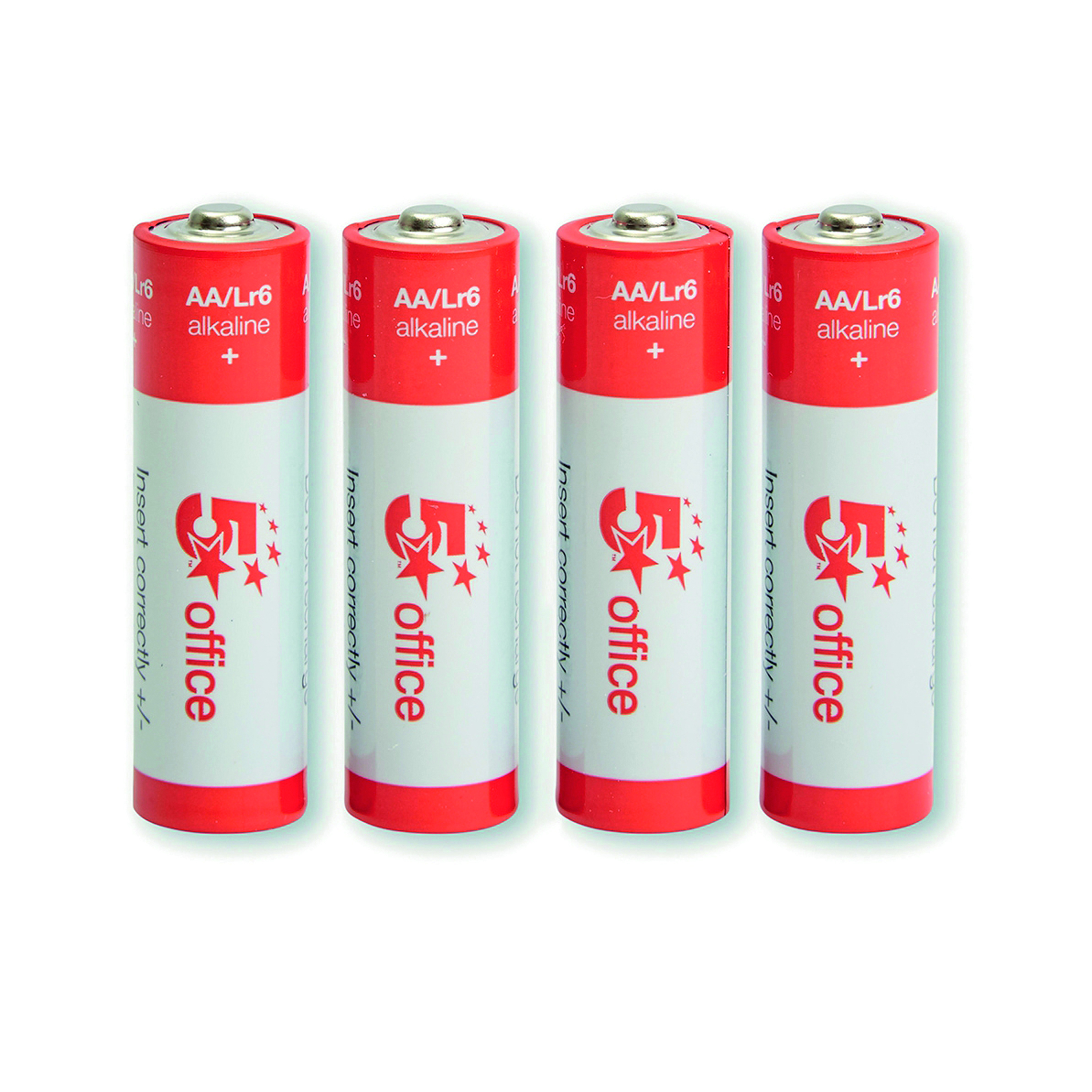 5+Star+Office+Batteries+AA+%28Pack+of+4%29