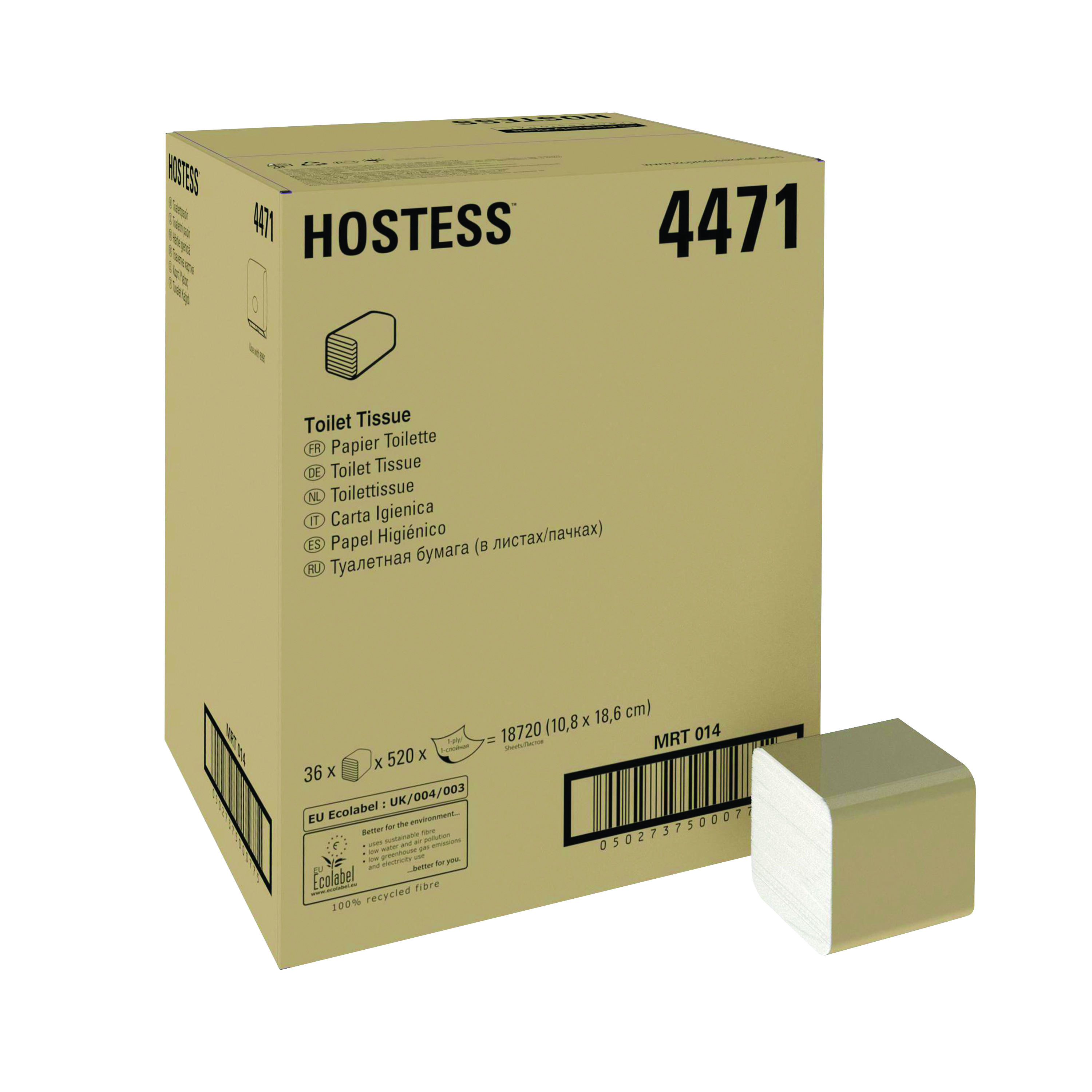Hostess+Bulk+Pack+Toilet+Tissue+520+Sheets+%28Pack+of+36%29+4471
