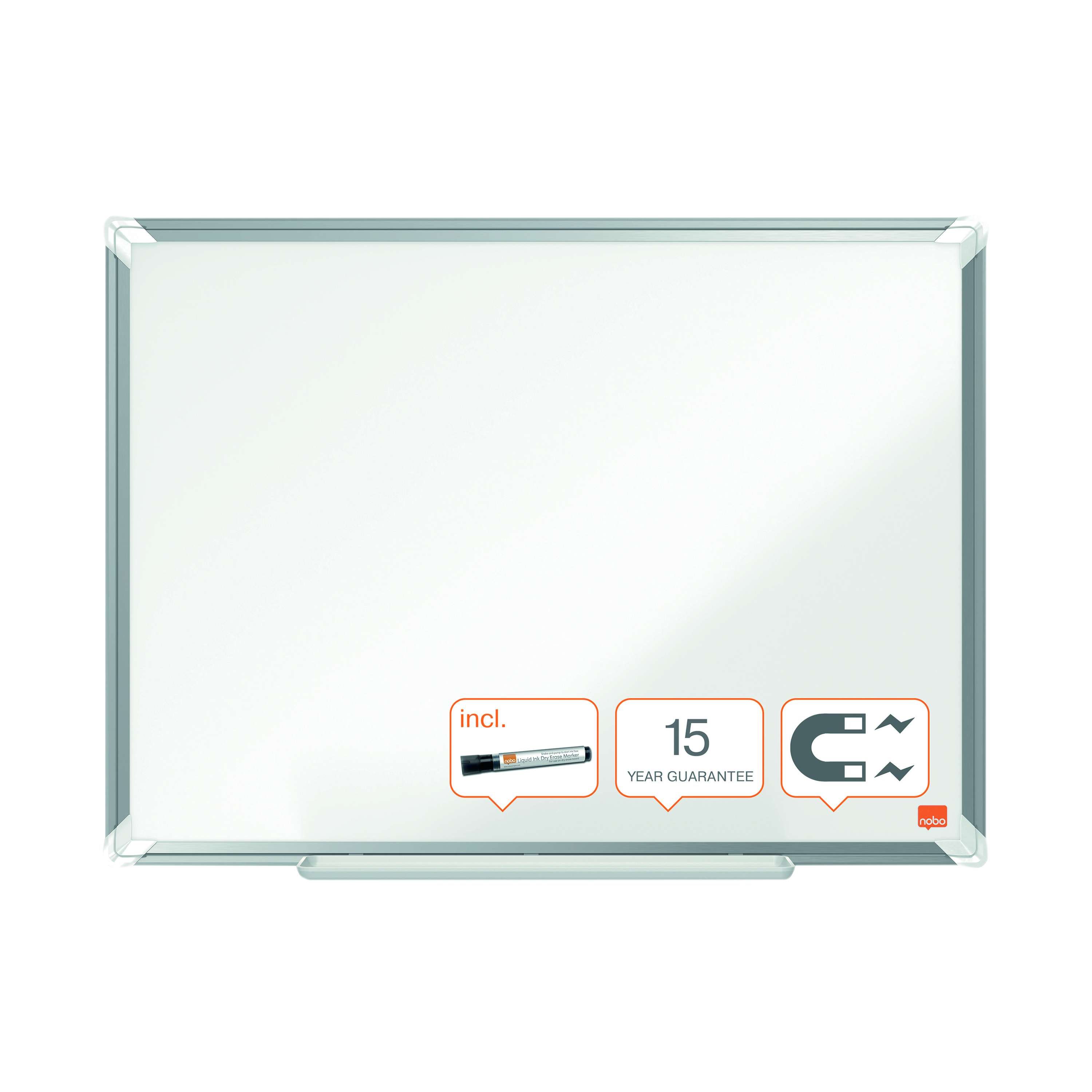 Nobo+Premium+Plus+Steel+Magnetic+Whiteboard+1200+x+900mm+1915156