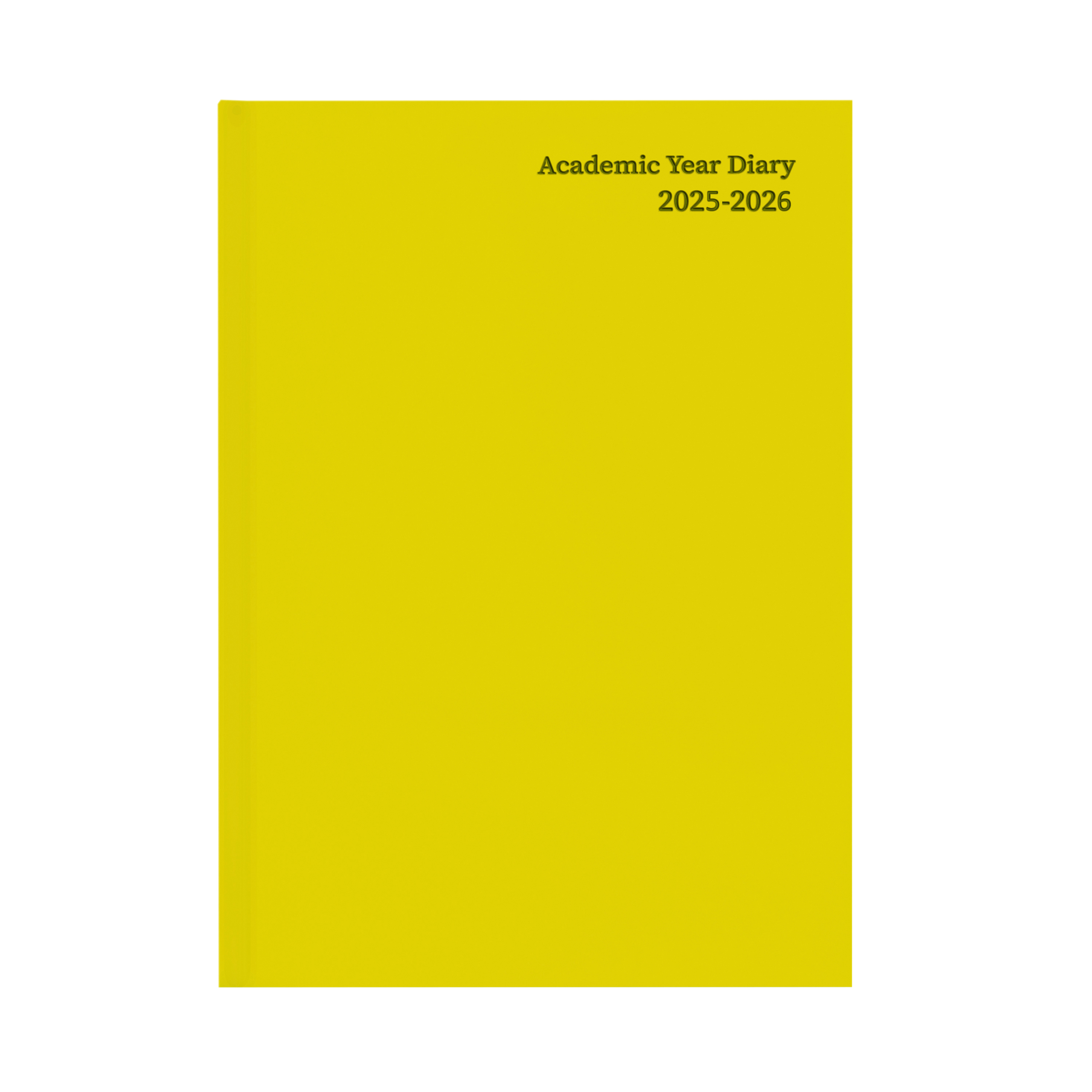 5+Star+Academic+Diary+Week+To+View+A5+Yellow+2025-2026+KF3A5AYL25