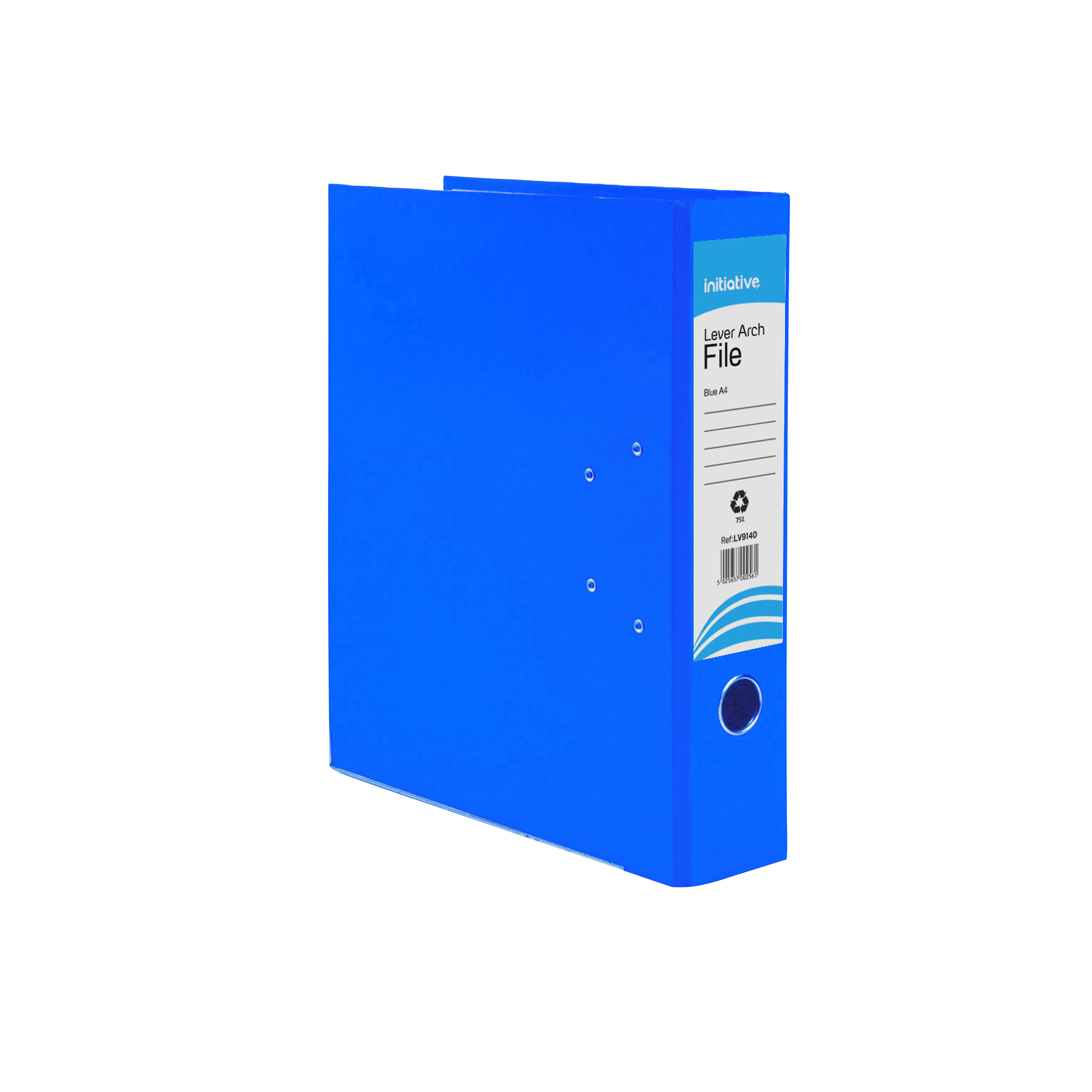 Initiative+Lever+Arch+File+A4+Blue+Metal+Shoe+and+Thumbring+%2810+Pack%29