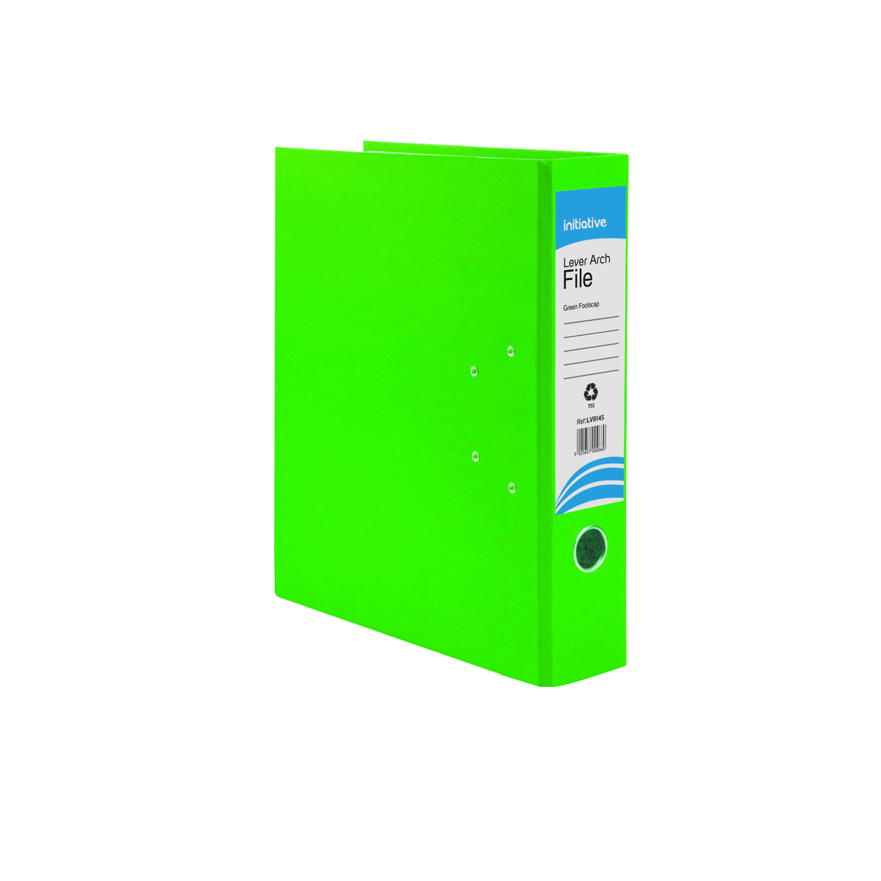 Initiative+Lever+Arch+File+Foolscap+Green+Metal+Shoe+and+Thumbring+%2810+Pack%29