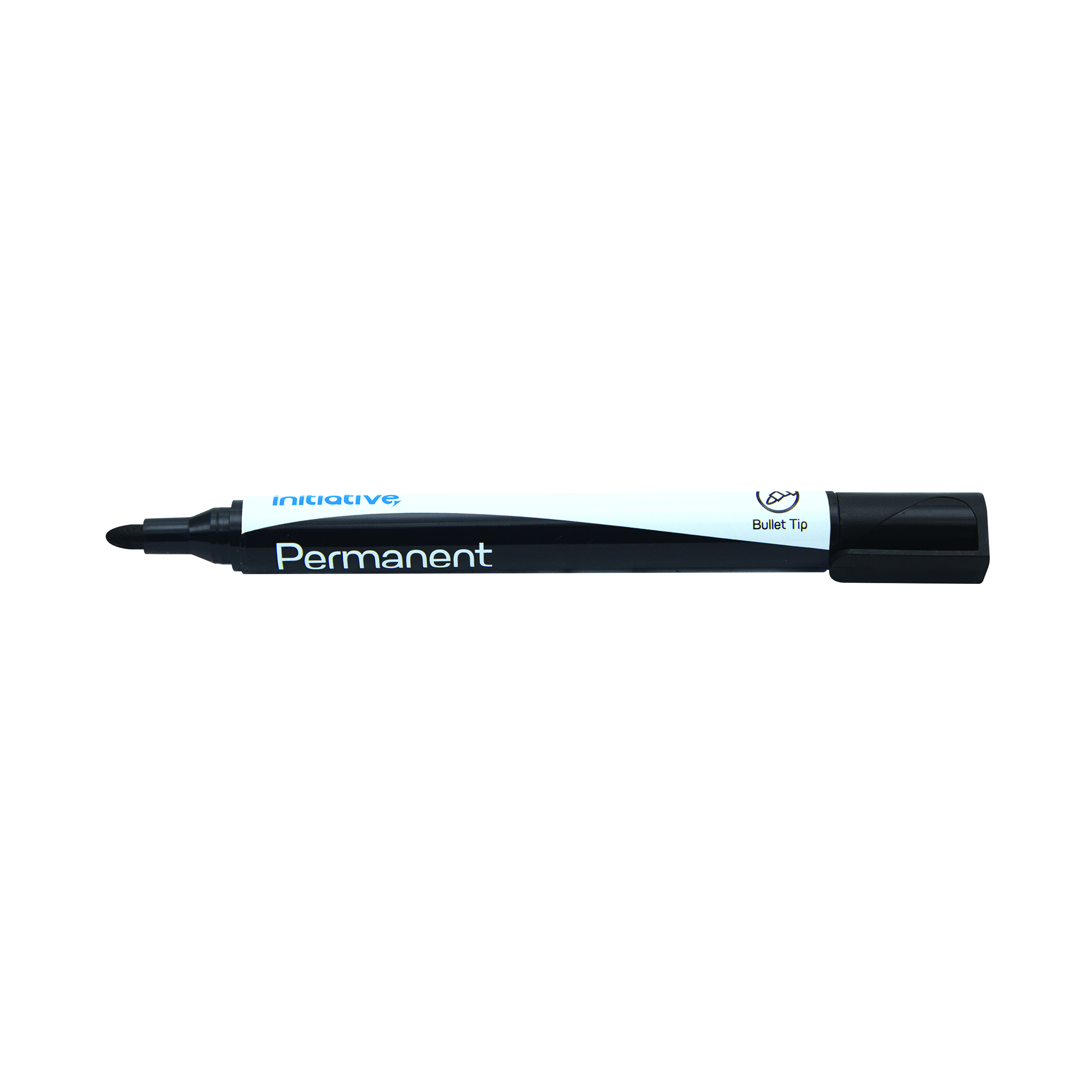 Initiative+Permanent+Bullet+Tip+Marker+Xylene+Free+Water+and+Light+Resistant+Black+%2810+Pack%29