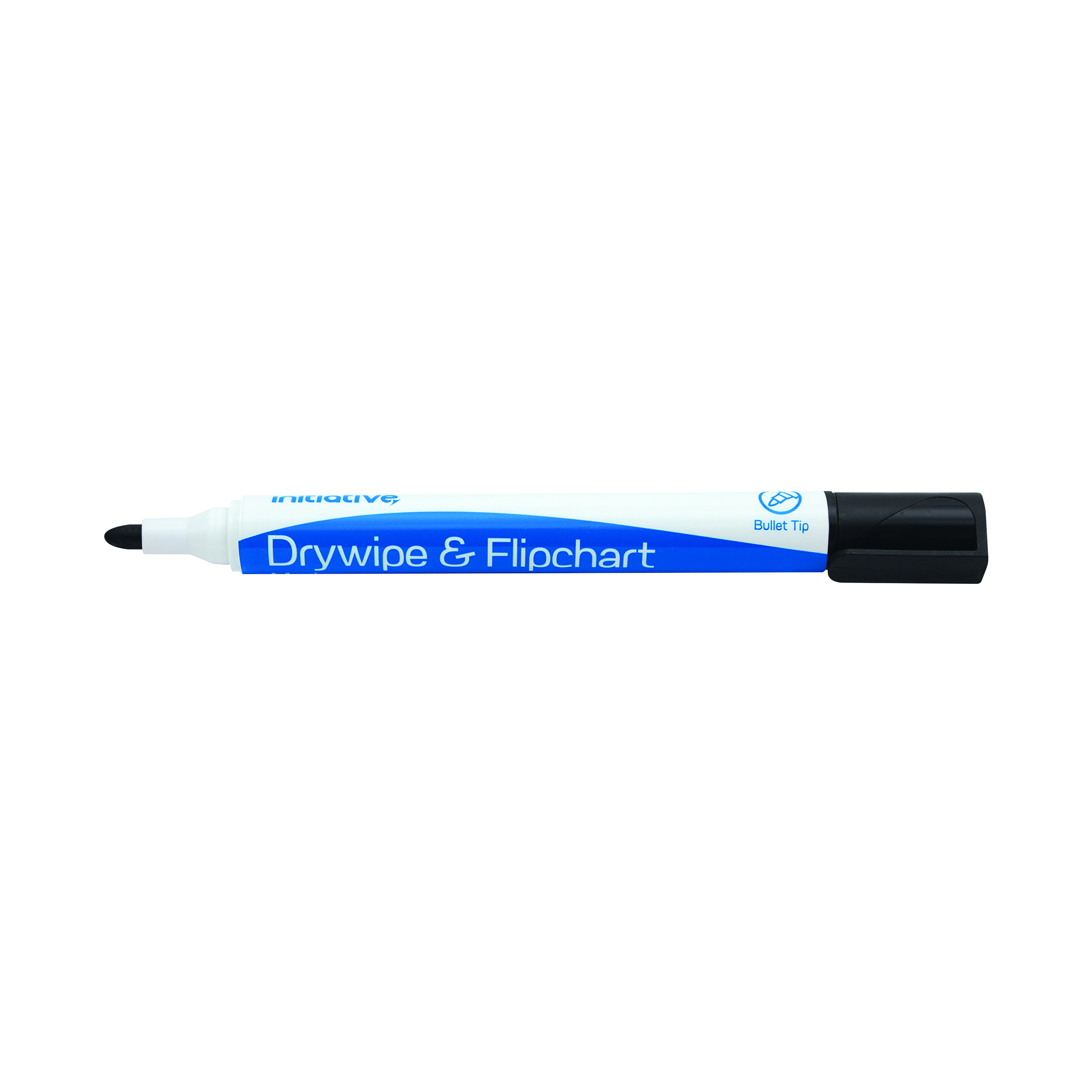 Initiative+Drywipe+and+Flipchart+Marker+Xylene+Free+Water+Resistant+Black+%2810+Pack%29