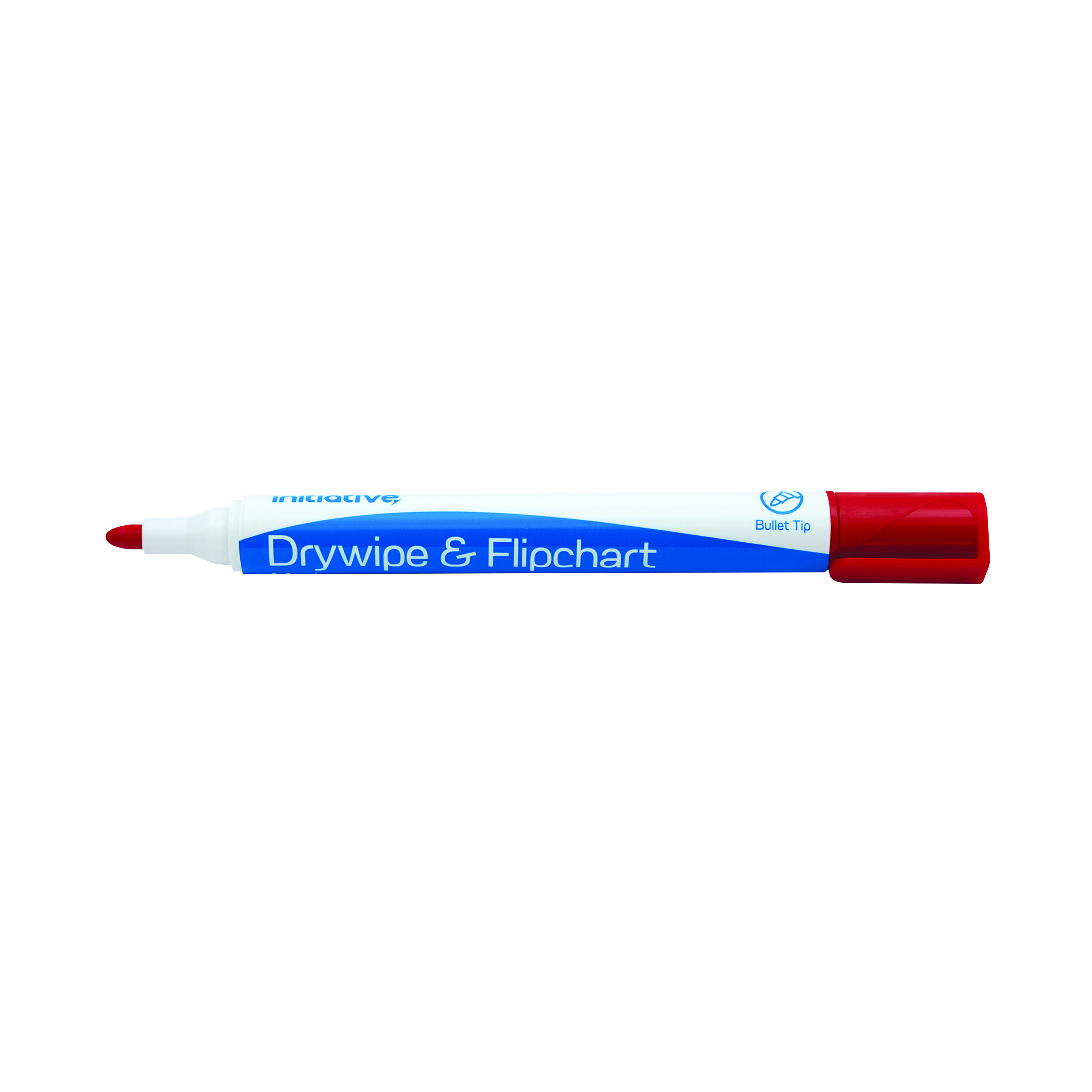 Initiative+Drywipe+and+Flipchart+Marker+Xylene+Free+Water+Resistant+Red++%2810+Pack%29