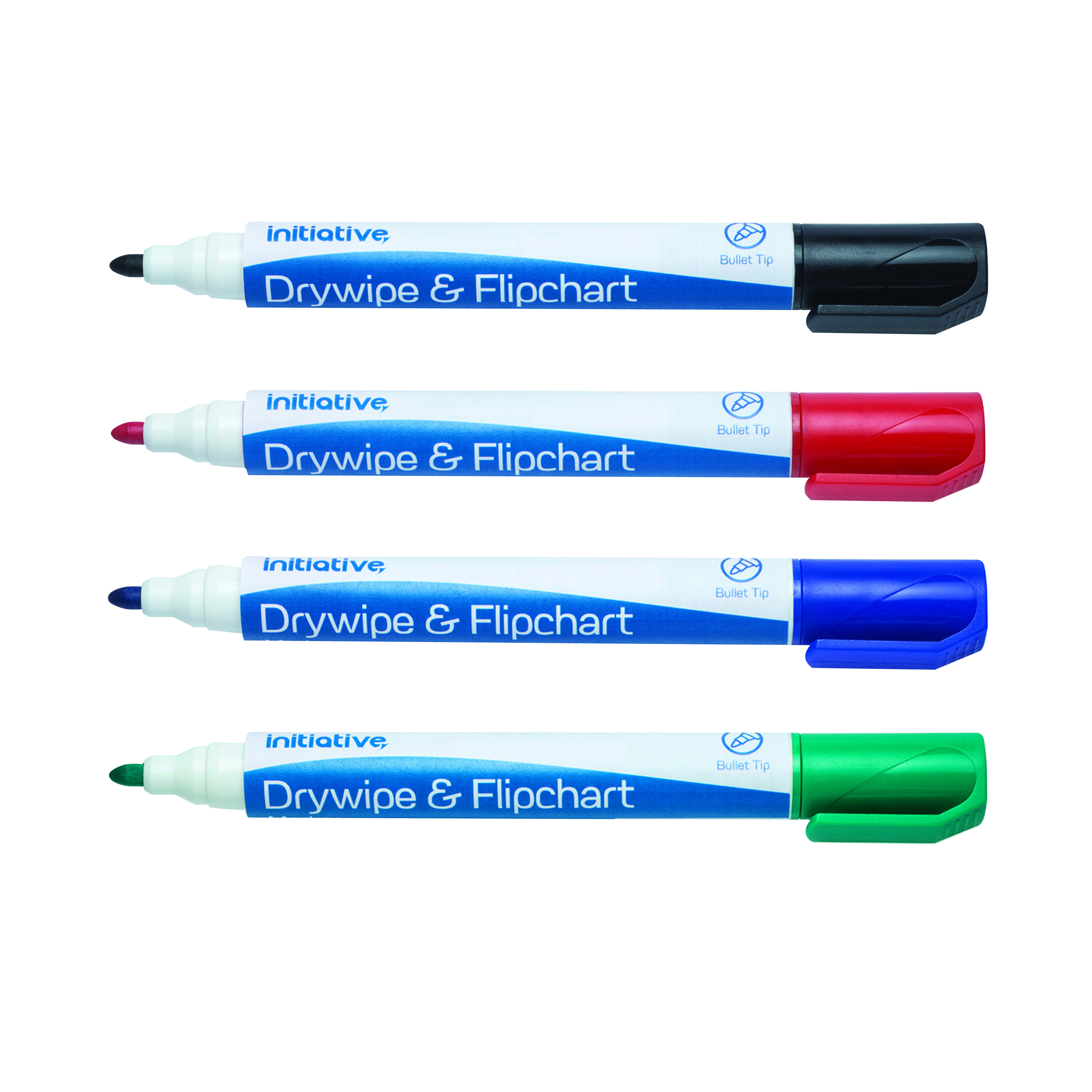 Initiative+Drywipe+and+Flipchart+Marker+Xylene+Free+Water+Resistant+Assorted+Wallet+%284+Pack%29