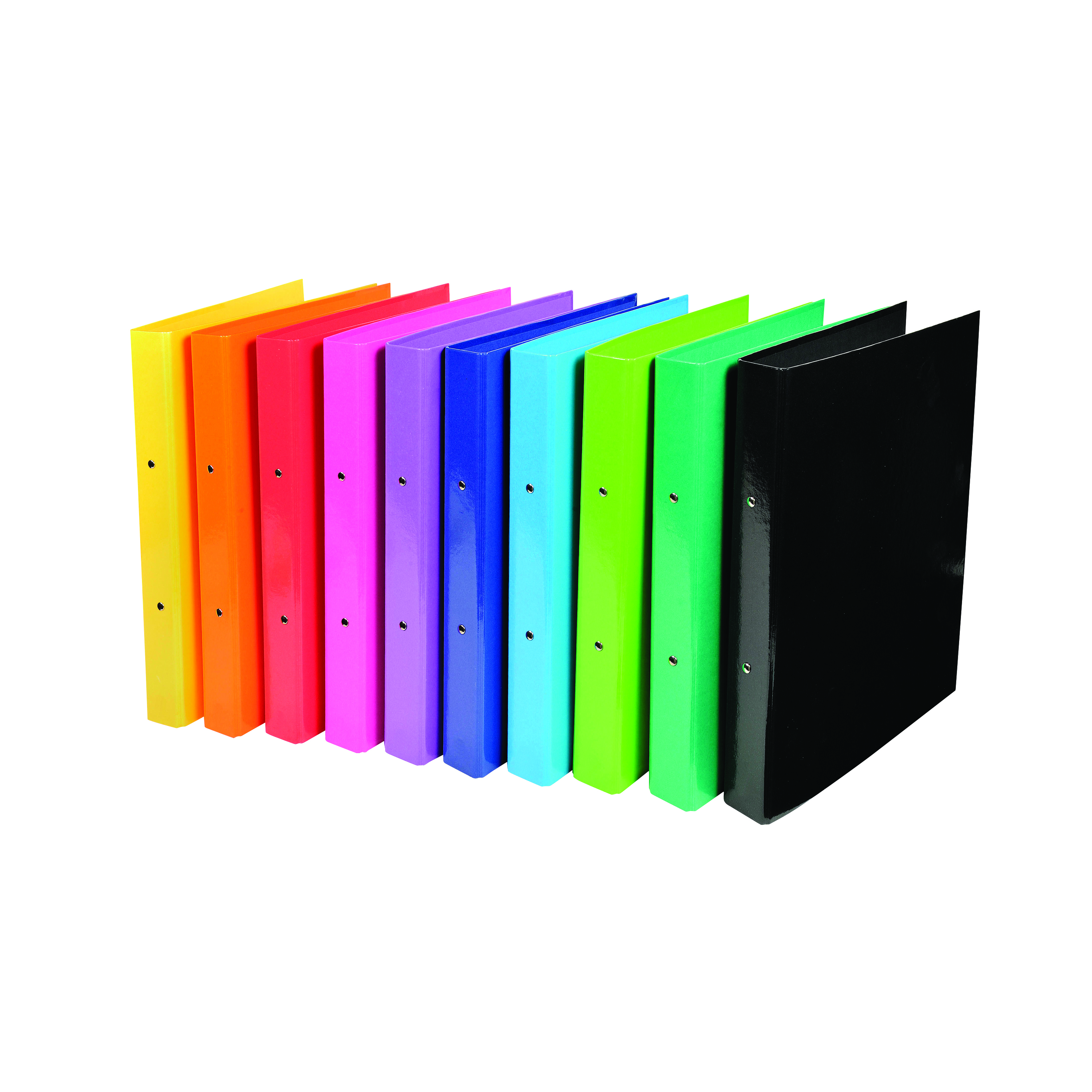 Iderama+A4+Ring+Binder+2+Ring+30mm+Assorted+%28Pack+of+10%29+54929E