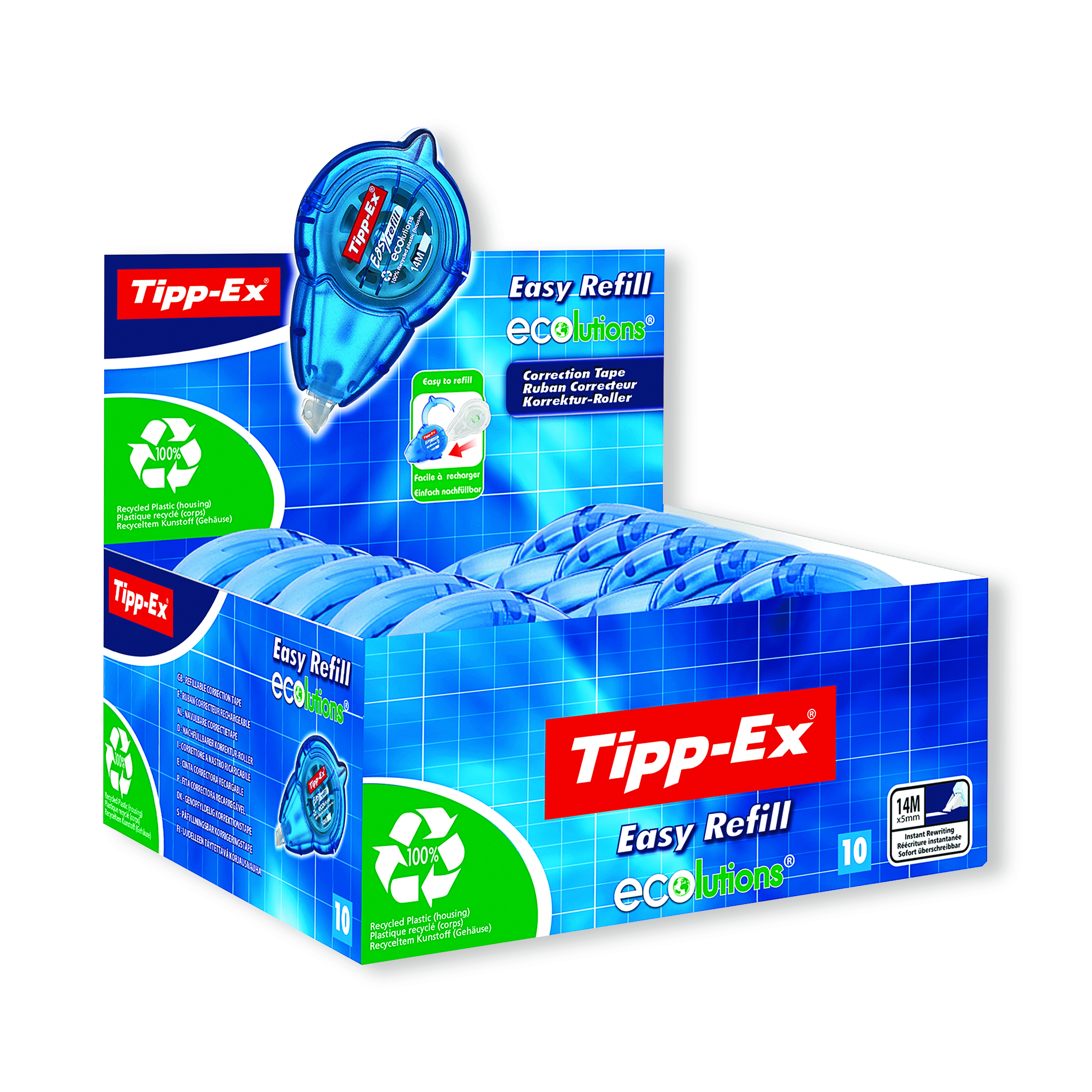 Tipp-Ex+Easy+Refill+Ecolutions+Correction+Roller+%28Pack+of+10%29+8794243